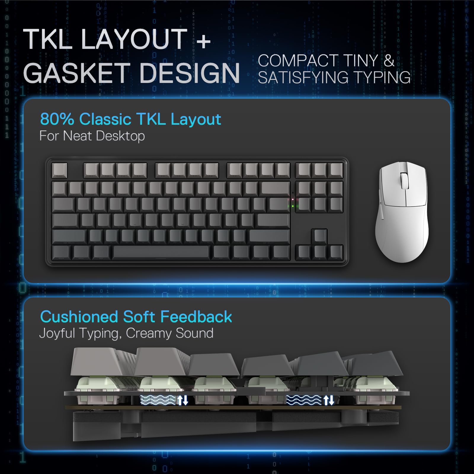 Foto 4 pulgar | Teclado Para Juegos Redragon K707 Pro Gb 80% Gasket Rgb Tkl - Venta Internacional.
