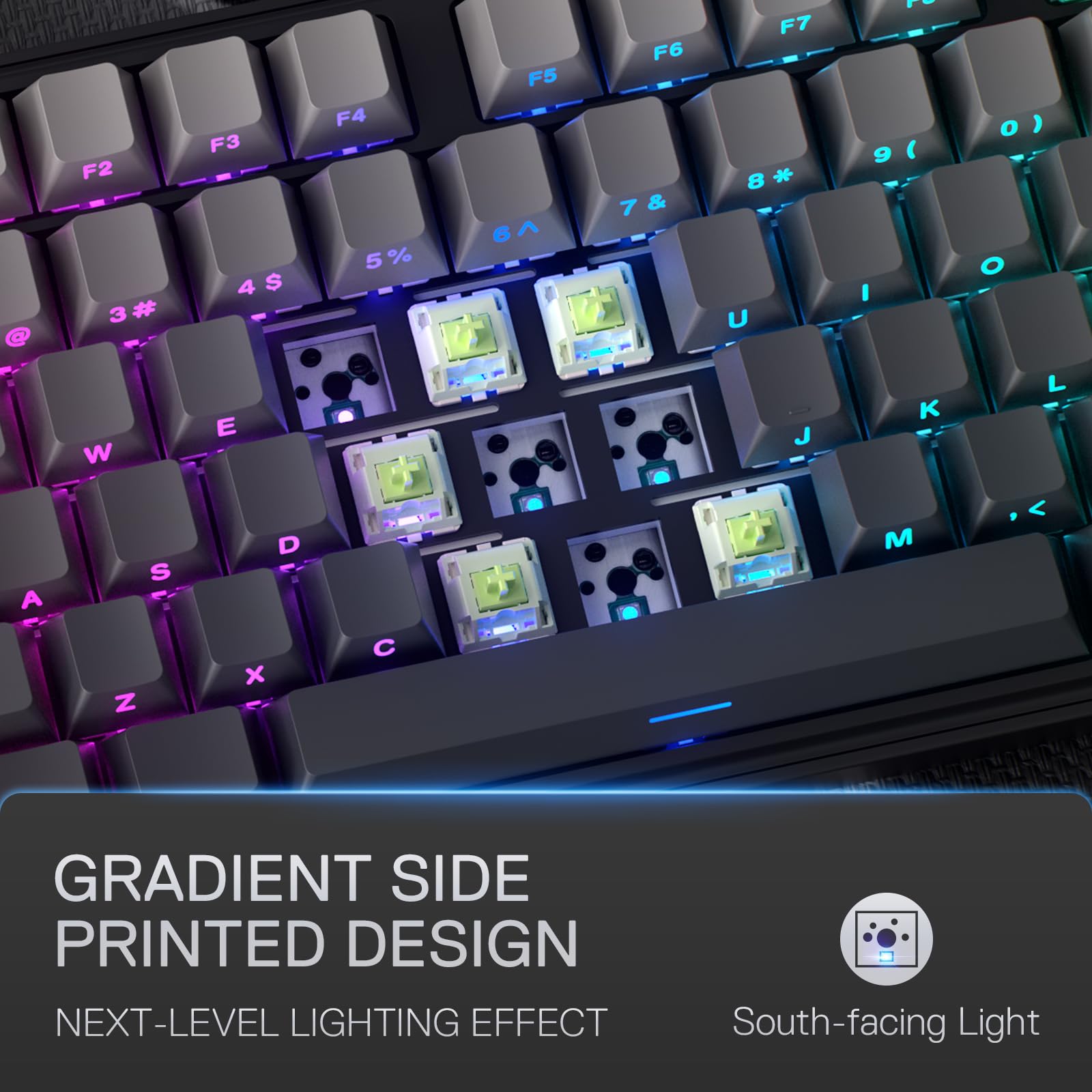 Foto 7 pulgar | Teclado Para Juegos Redragon K707 Pro Gb 80% Gasket Rgb Tkl - Venta Internacional.
