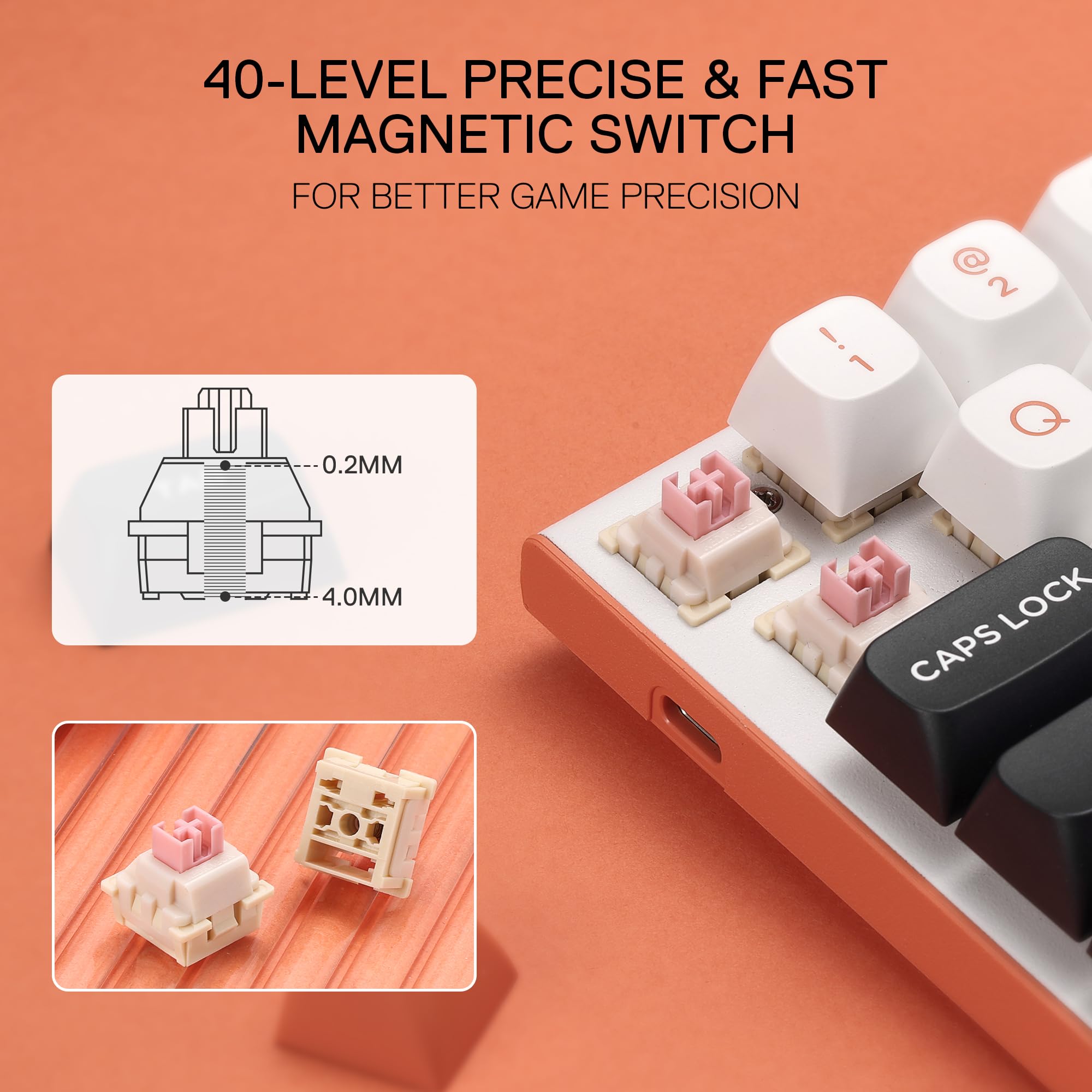 Foto 4 pulgar | Teclado Para Juegos Redragon K683 Rapid Trigger He 61 Teclas - Venta Internacional.
