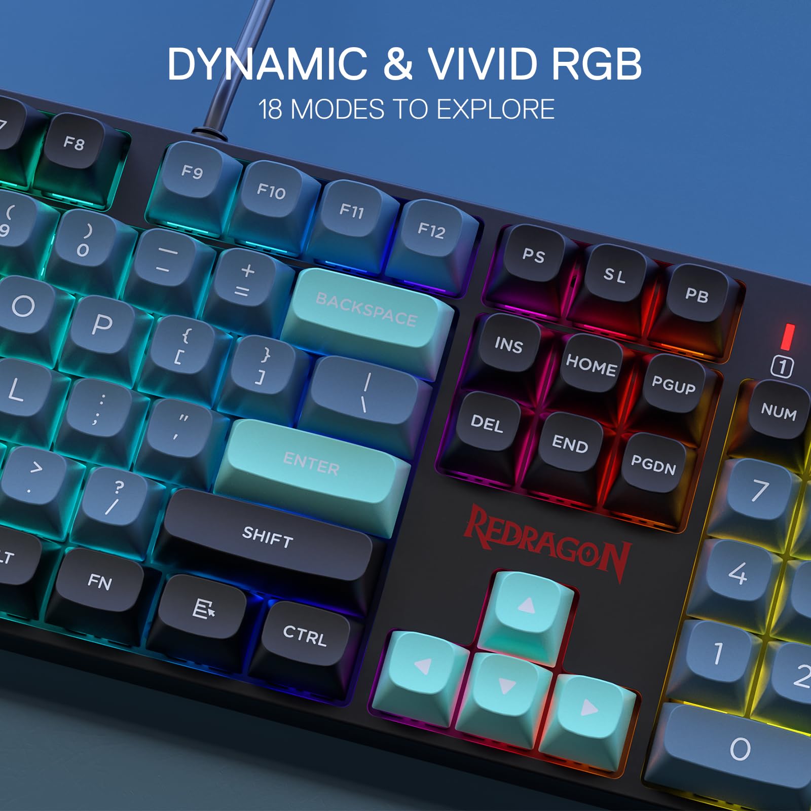 Foto 8 pulgar | Teclado Para Juegos Redragon K582 Se Con Cable Rgb De 104 Teclas - Venta Internacional.