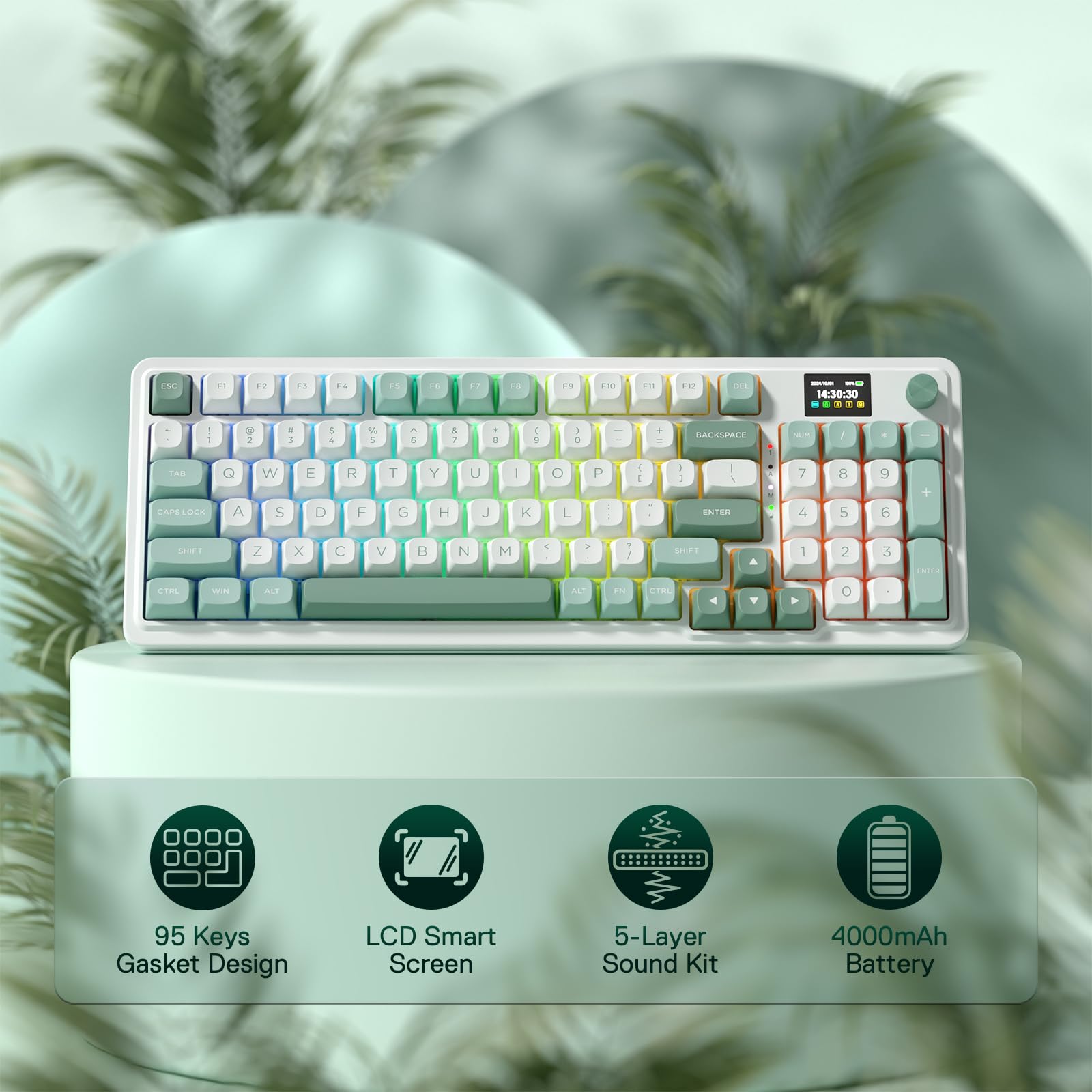 Foto 3 pulgar | Teclado Gaming Redragon K719 Con Junta Inalámbrica 95 Teclas - Venta Internacional.