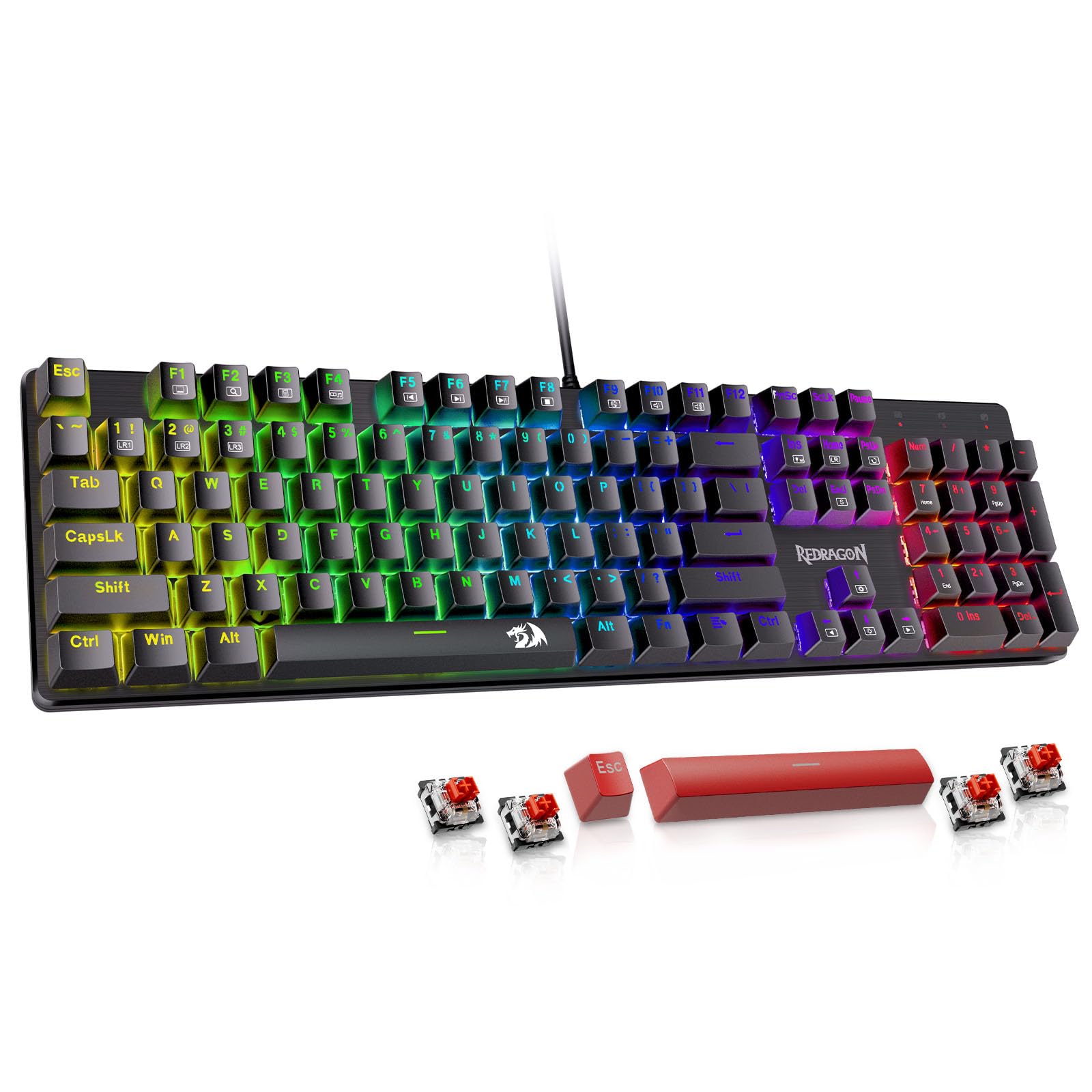 Foto 2 pulgar | Teclado Mecánico Para Juegos Redragon K671 Rgb Retroiluminado - Venta Internacional.