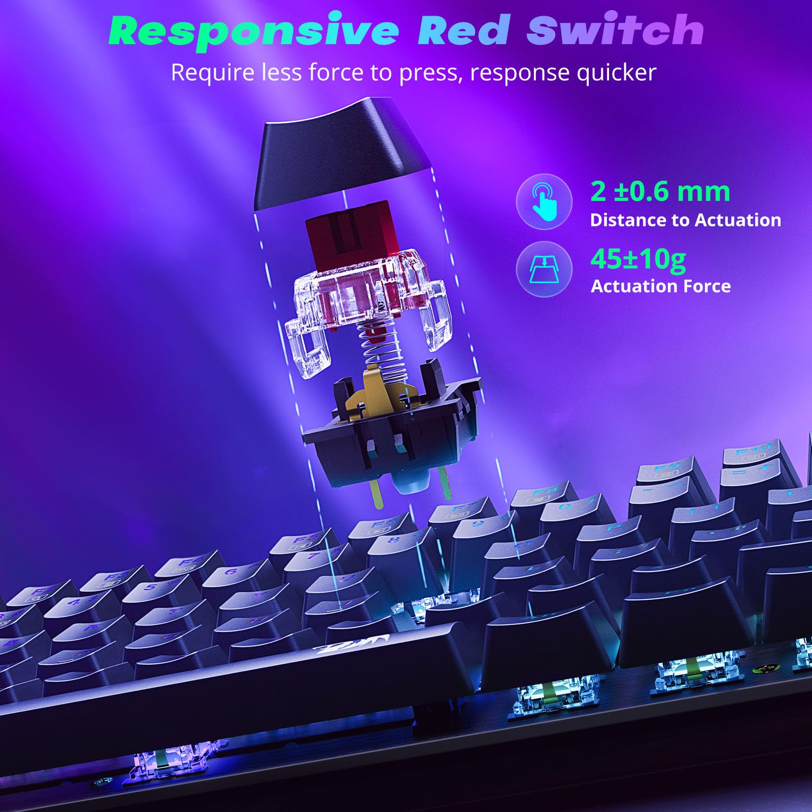 Foto 4 pulgar | Teclado Mecánico Para Juegos Redragon K671 Rgb Retroiluminado - Venta Internacional.