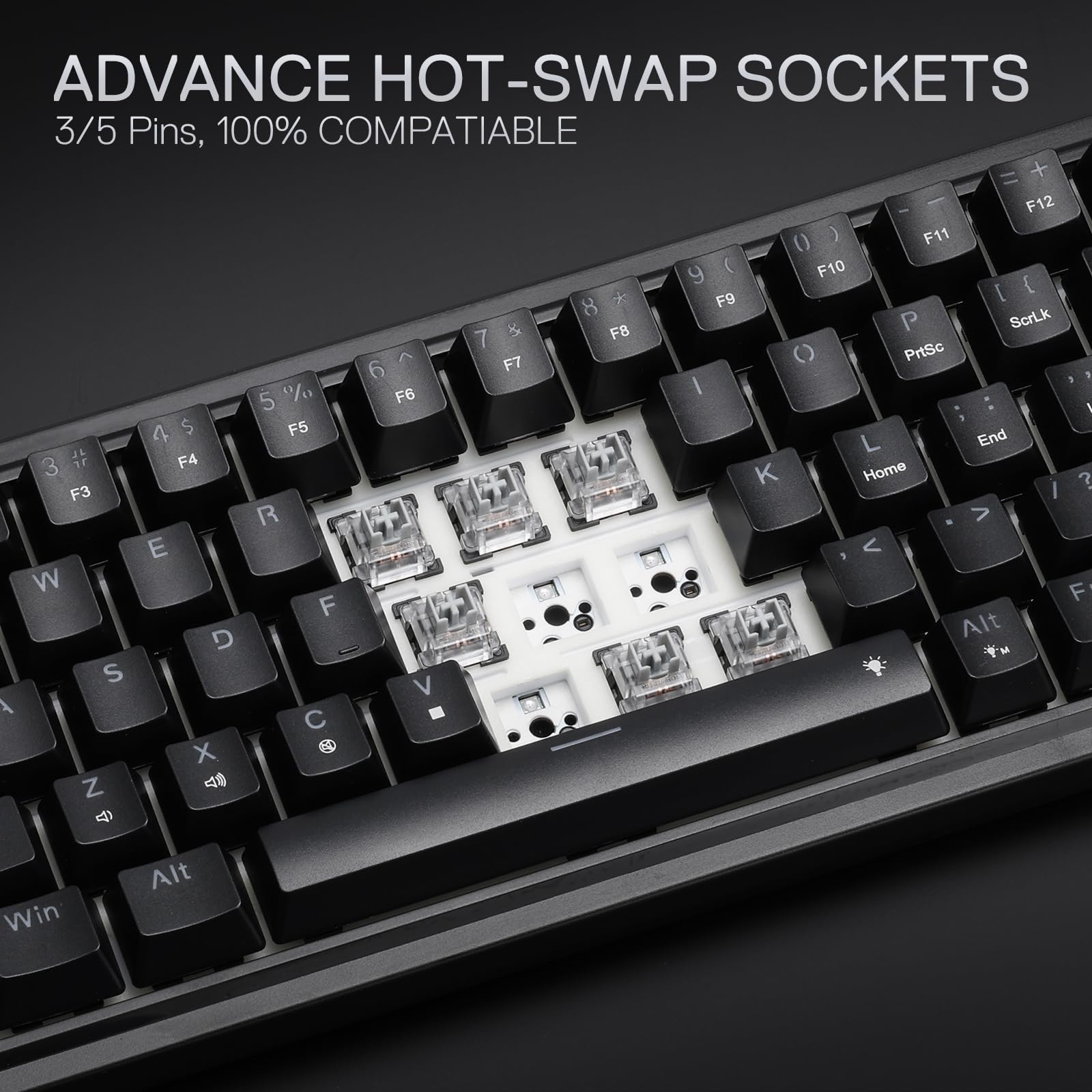 Foto 7 pulgar | Teclado Gaming Redragon K709 65% Con Junta Cableada Rgb 68 Teclas - Venta Internacional.