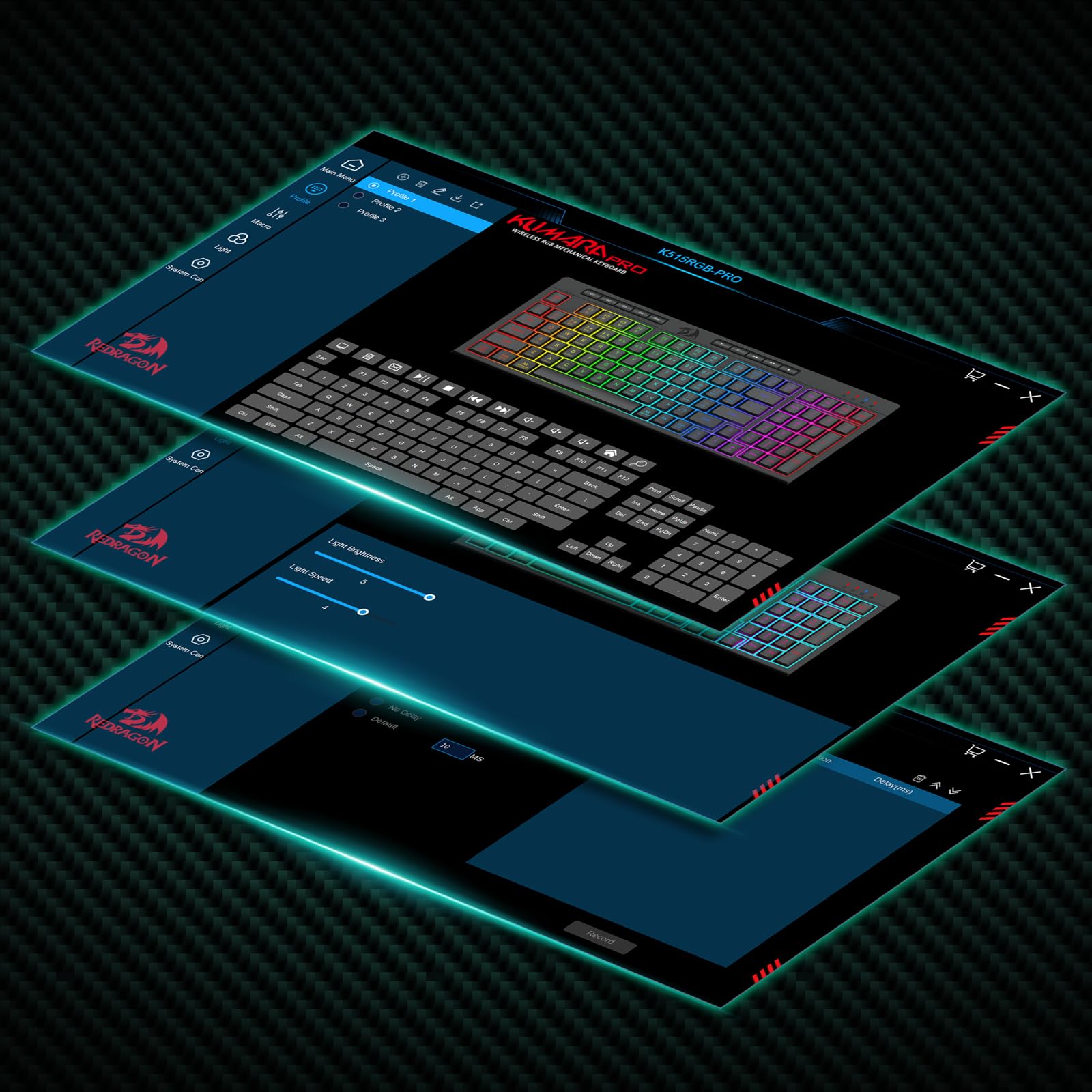 Foto 8 pulgar | Teclado Para Juegos Redragon K515 Pro Shiva Rgb Wireless - Venta Internacional.