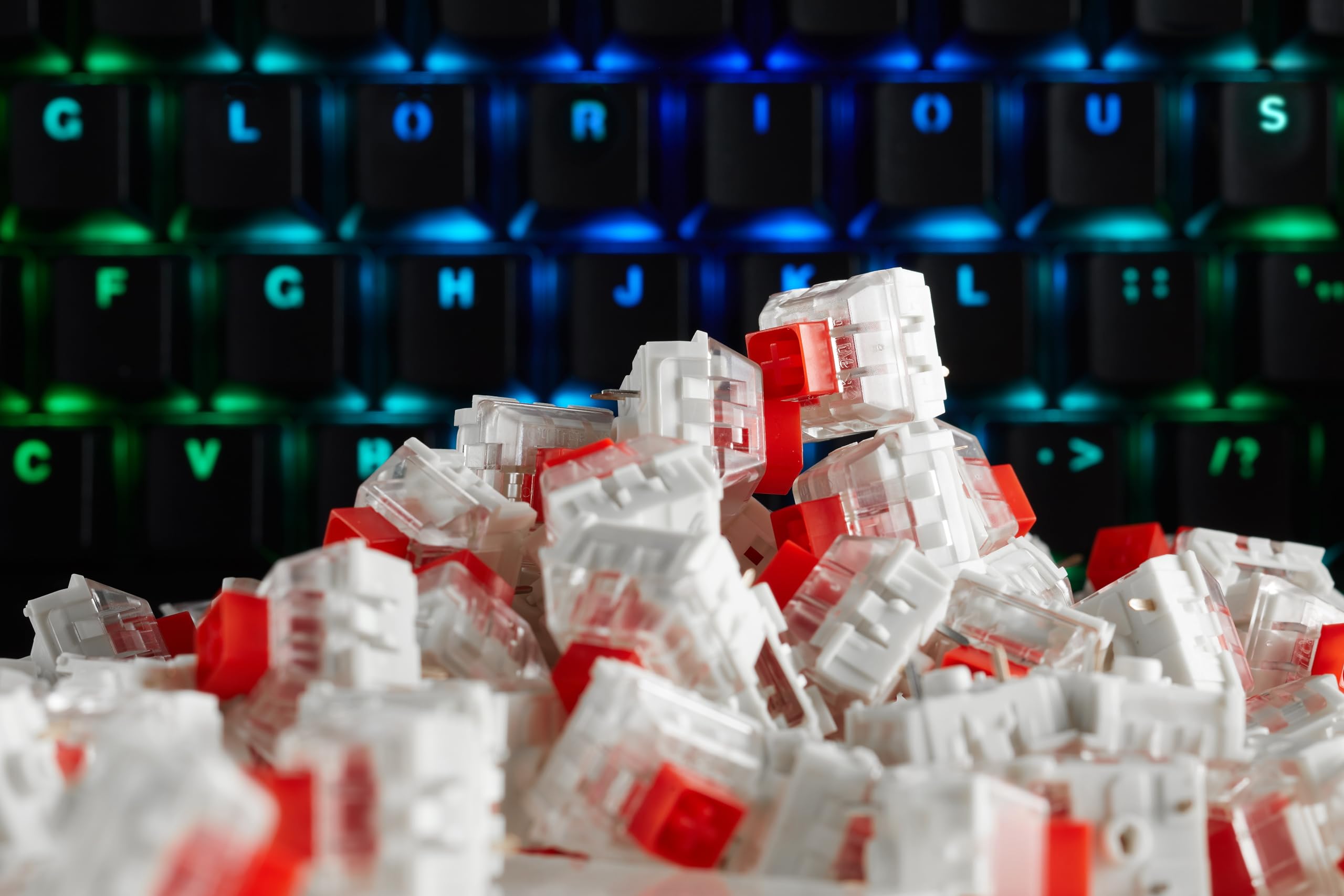 Foto 6 | Interruptores De Teclado Mecánicos Glorious Kailh Box Red, Paquete De 120 - Venta Internacional.
