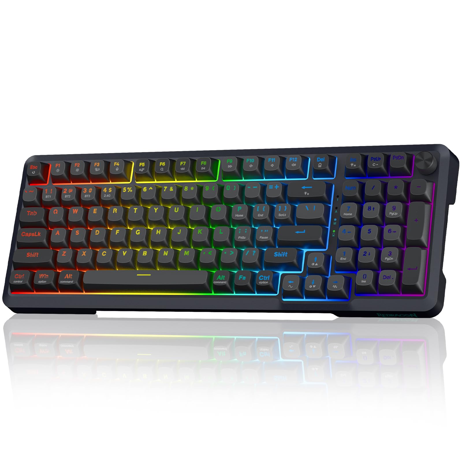 Teclado Mecánico Inalámbrico Redragon Mda-profile 98 Teclas - Venta Internacional.