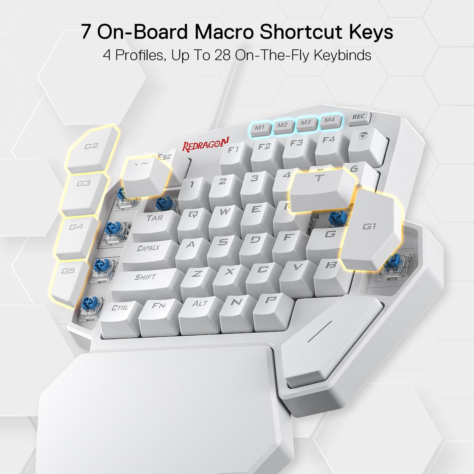 Foto 4 pulgar | Teclado Gaming Redragon K585 Diti Rgb Mechanical 42 Teclas - Venta Internacional.
