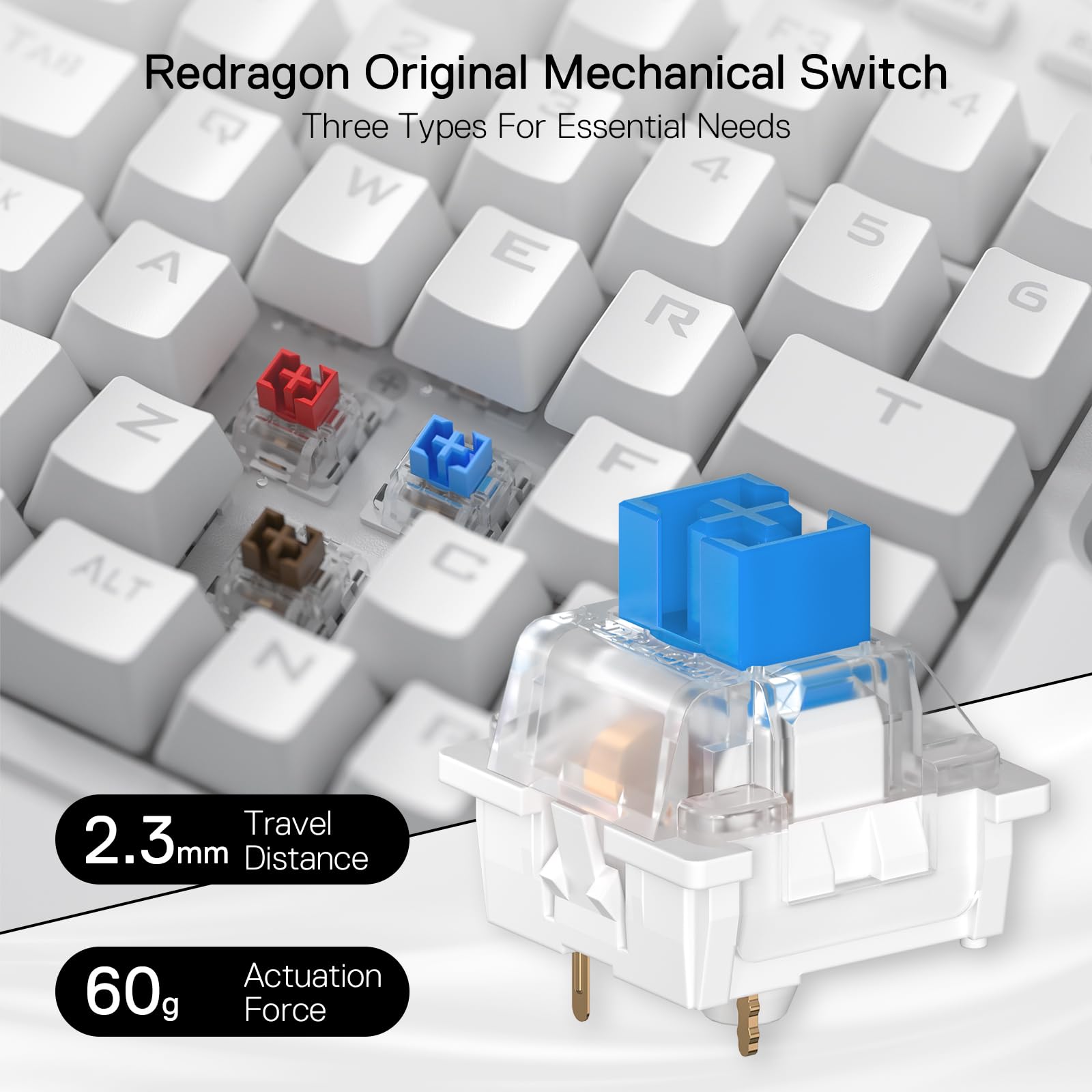 Foto 6 pulgar | Teclado Gaming Redragon K585 Diti Rgb Mechanical 42 Teclas - Venta Internacional.