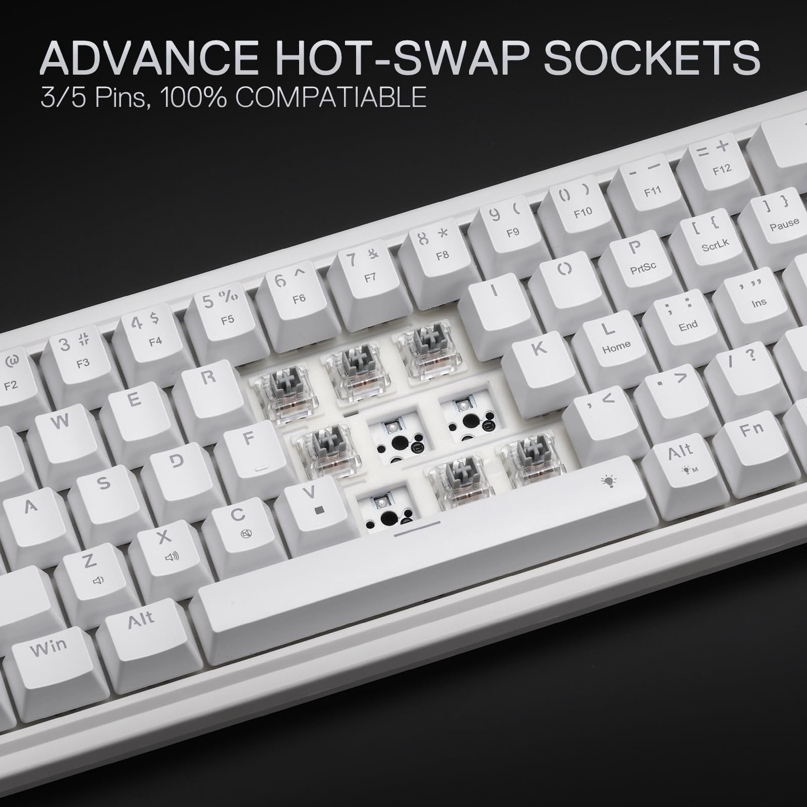 Foto 7 pulgar | Teclado Gaming Redragon K709 65% Con Junta Cableada Rgb 68 Teclas - Venta Internacional.