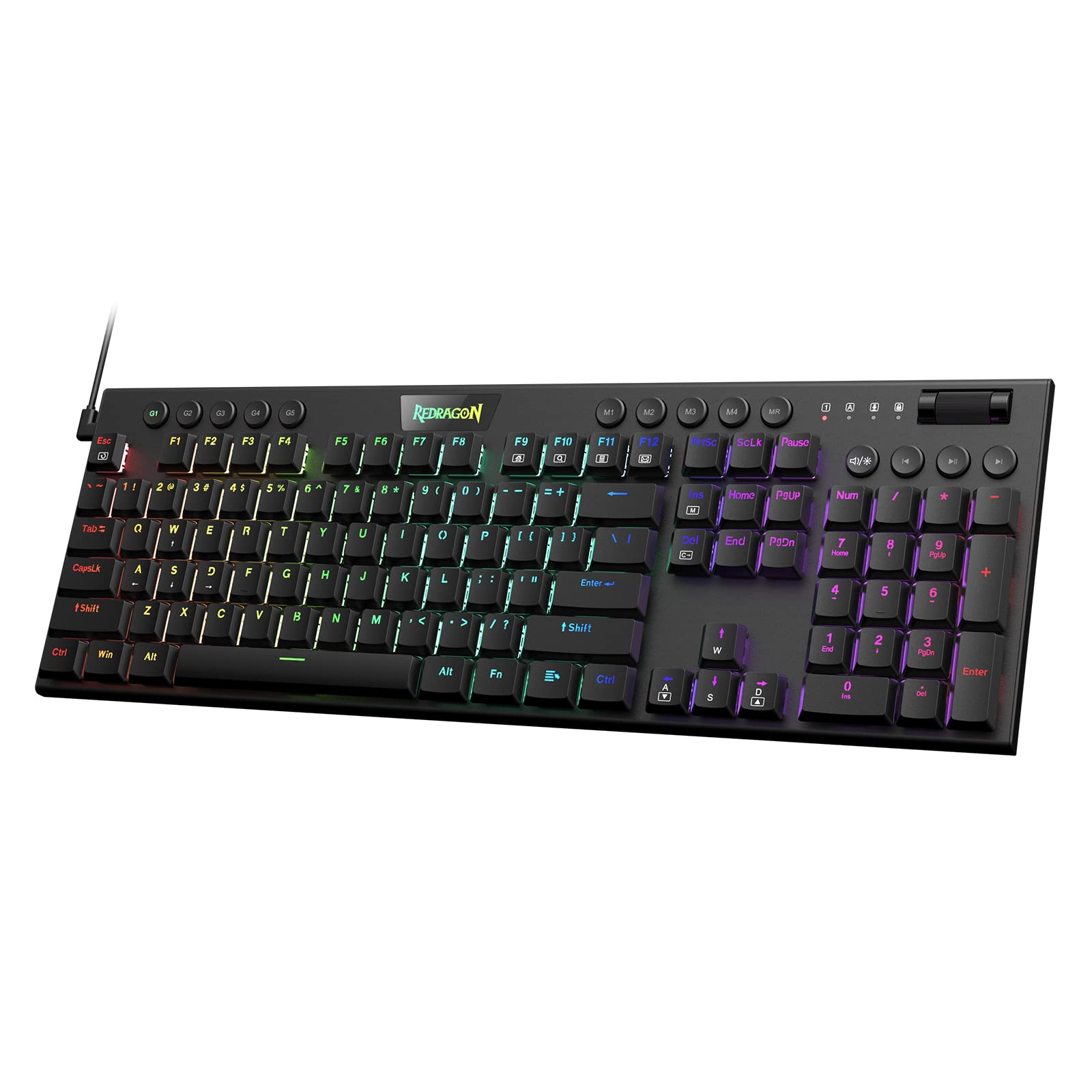 Foto 2 pulgar | Teclado Mecánico Redragon K619 Horus Rgb Ultrafino - Venta Internacional.