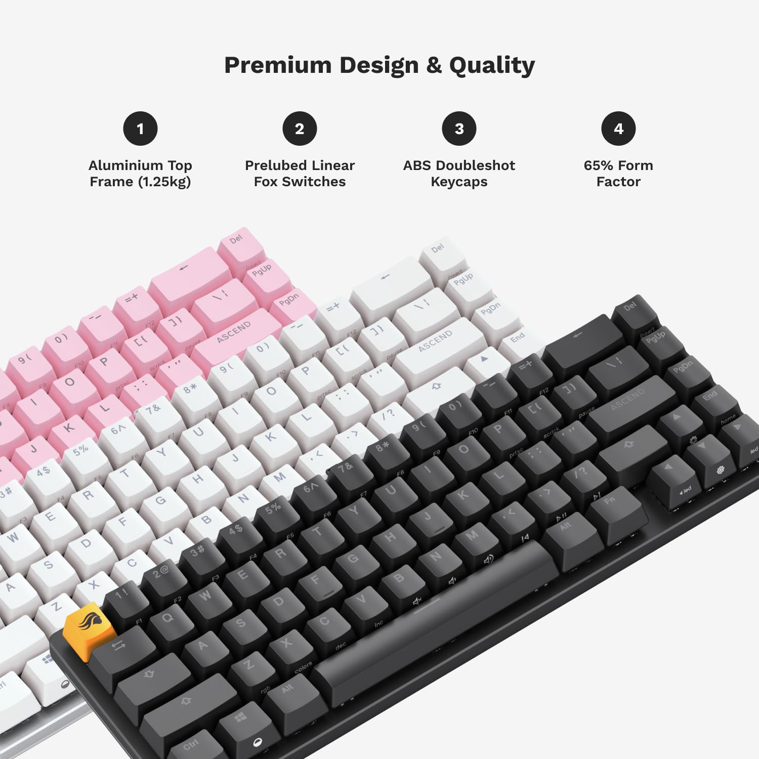 Foto 5 pulgar | Teclado Mecánico Glorious Gmmk 2 Tkl 65% Hotswap Cherry Mx - Venta Internacional.