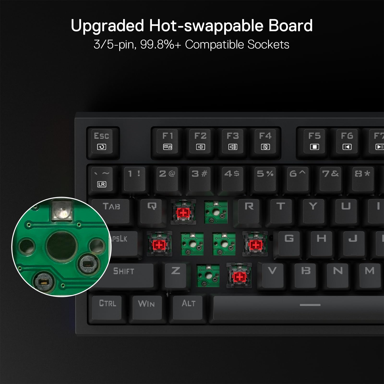 Foto 4 | Teclado Para Juegos Redragon K670 Rgb Retroiluminado Con 104 Teclas Hot-swap - Venta Internacional.