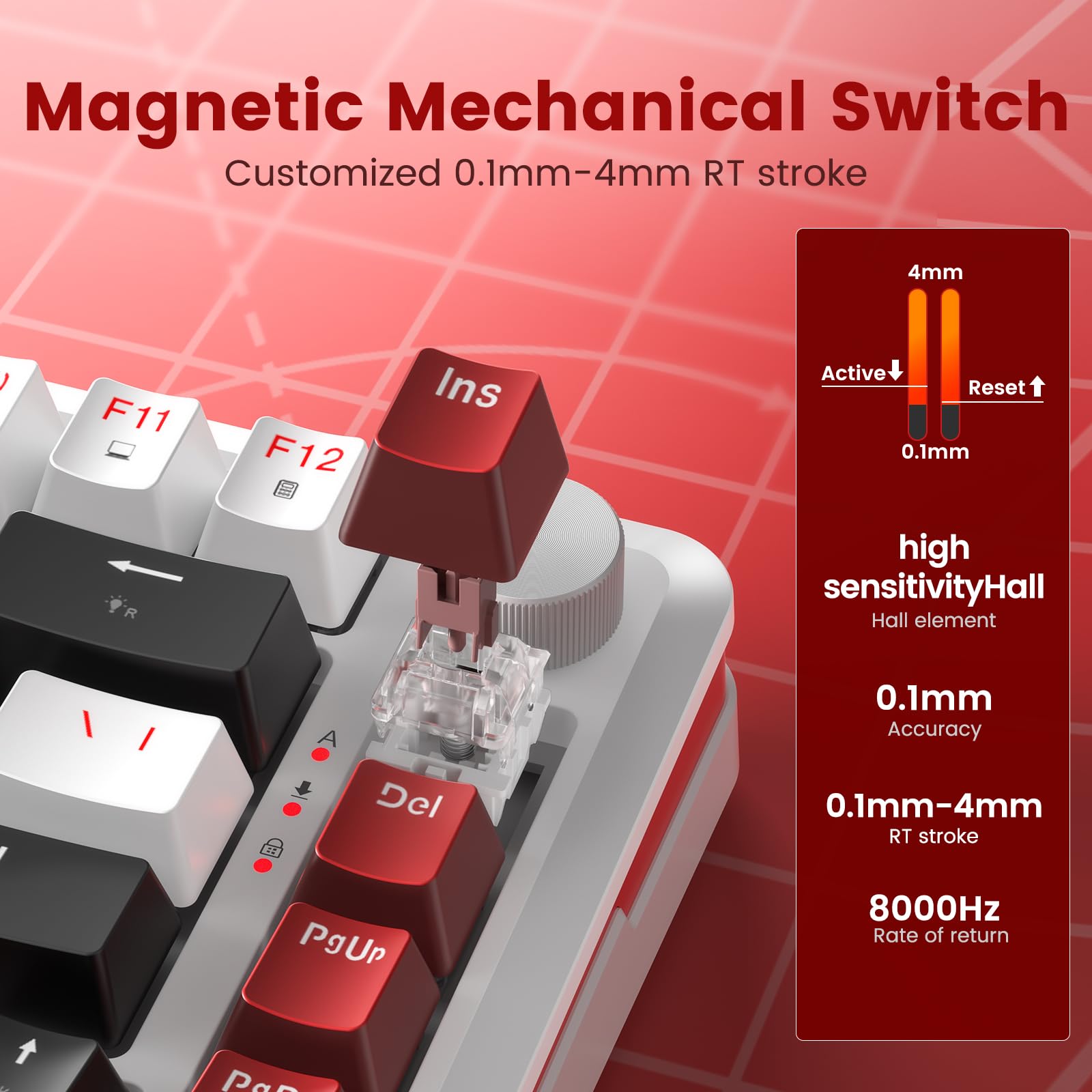 Foto 2 | Teclado Mecánico Redragon K721 Rapid Trigger Rgb 75% - Venta Internacional.