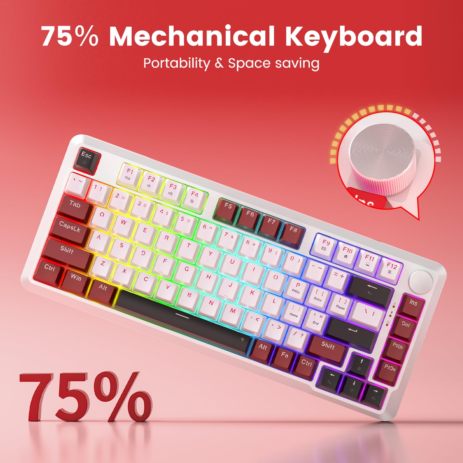 Foto 8 pulgar | Teclado Mecánico Redragon K721 Rapid Trigger Rgb 75% - Venta Internacional.