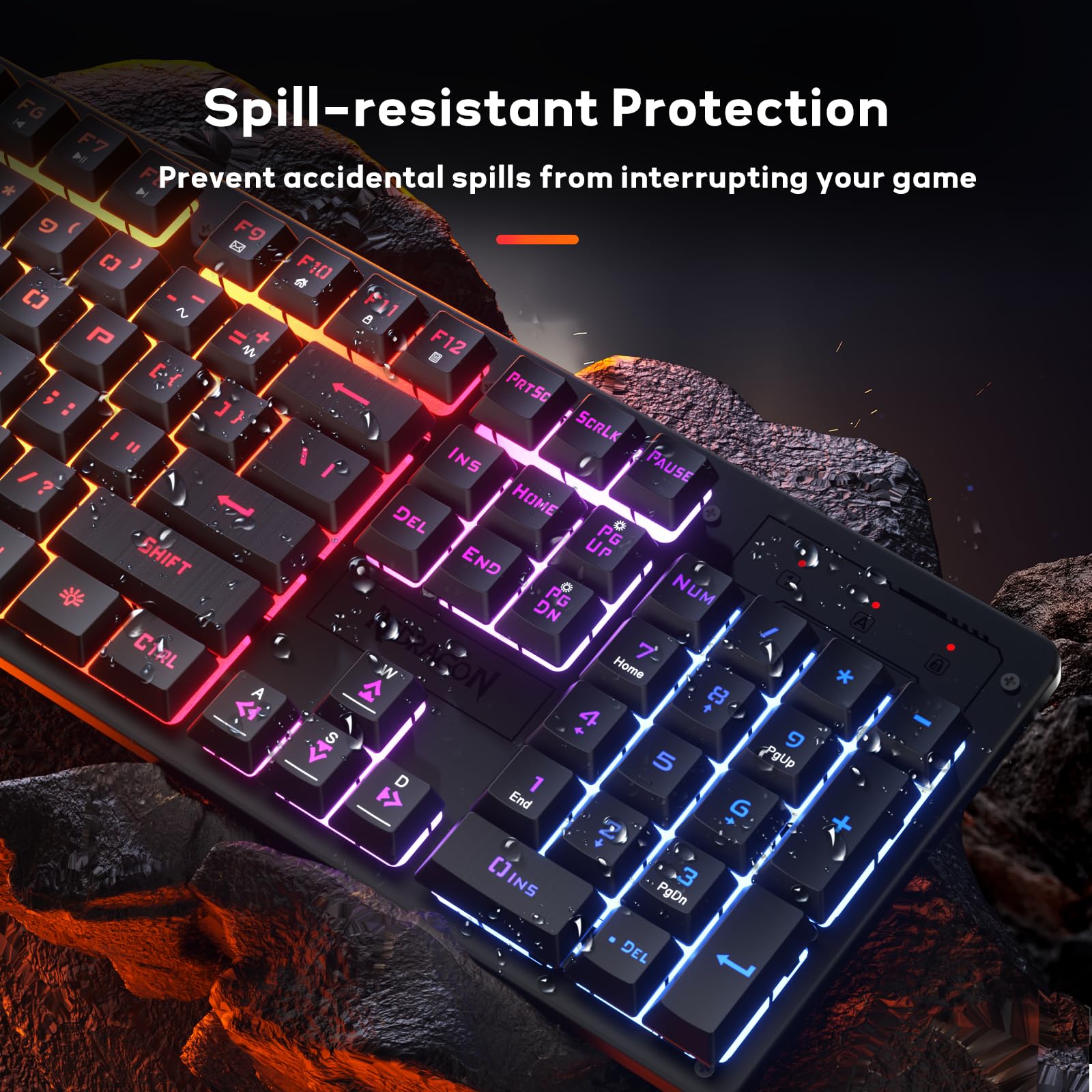 Foto 7 pulgar | Teclado Para Juegos Redragon K521 Upgrade Rainbow Led 104 Teclas - Venta Internacional.