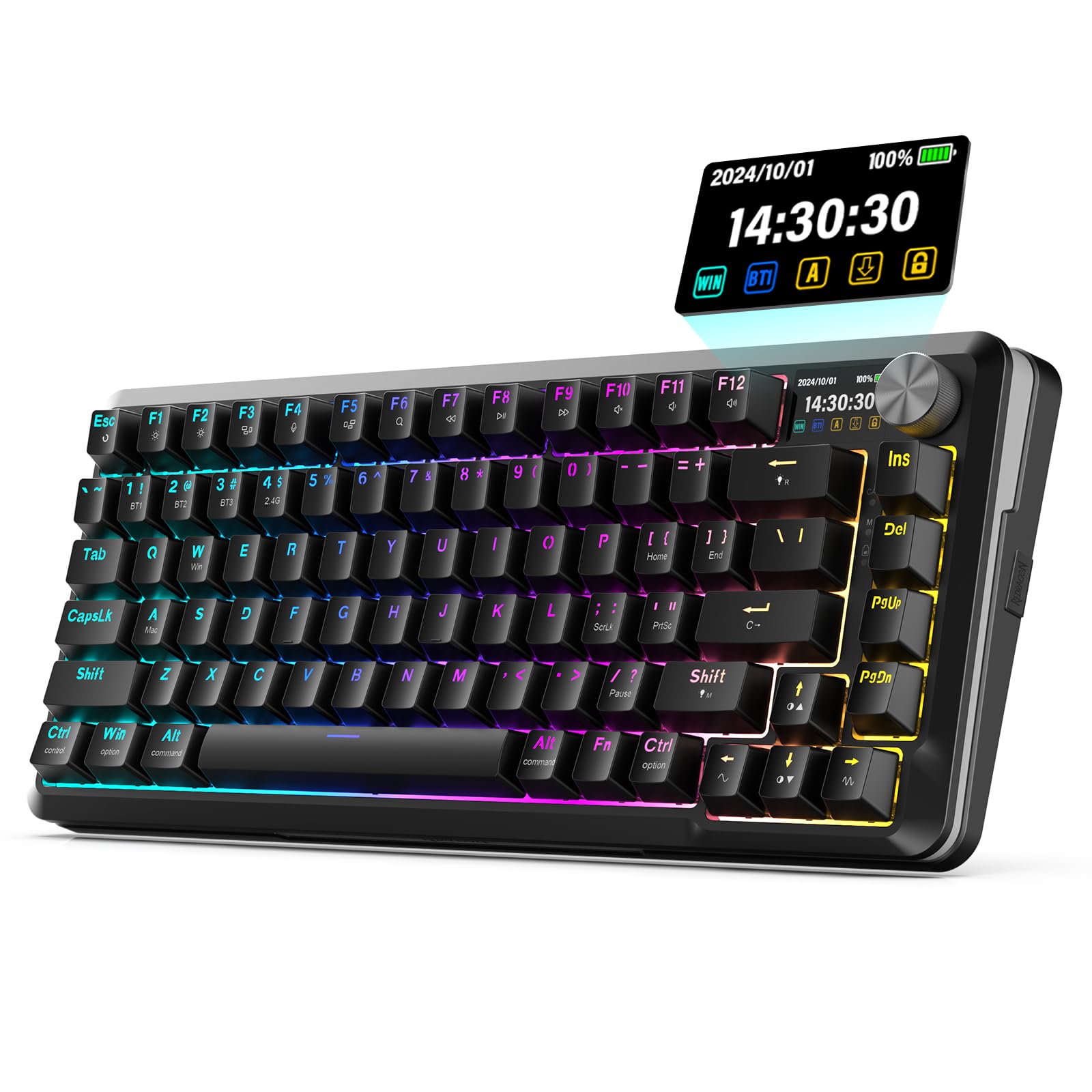 Foto 2 pulgar | Teclado Mecánico Inalámbrico Redragon K708 Pro Gasket Rgb - Venta Internacional.