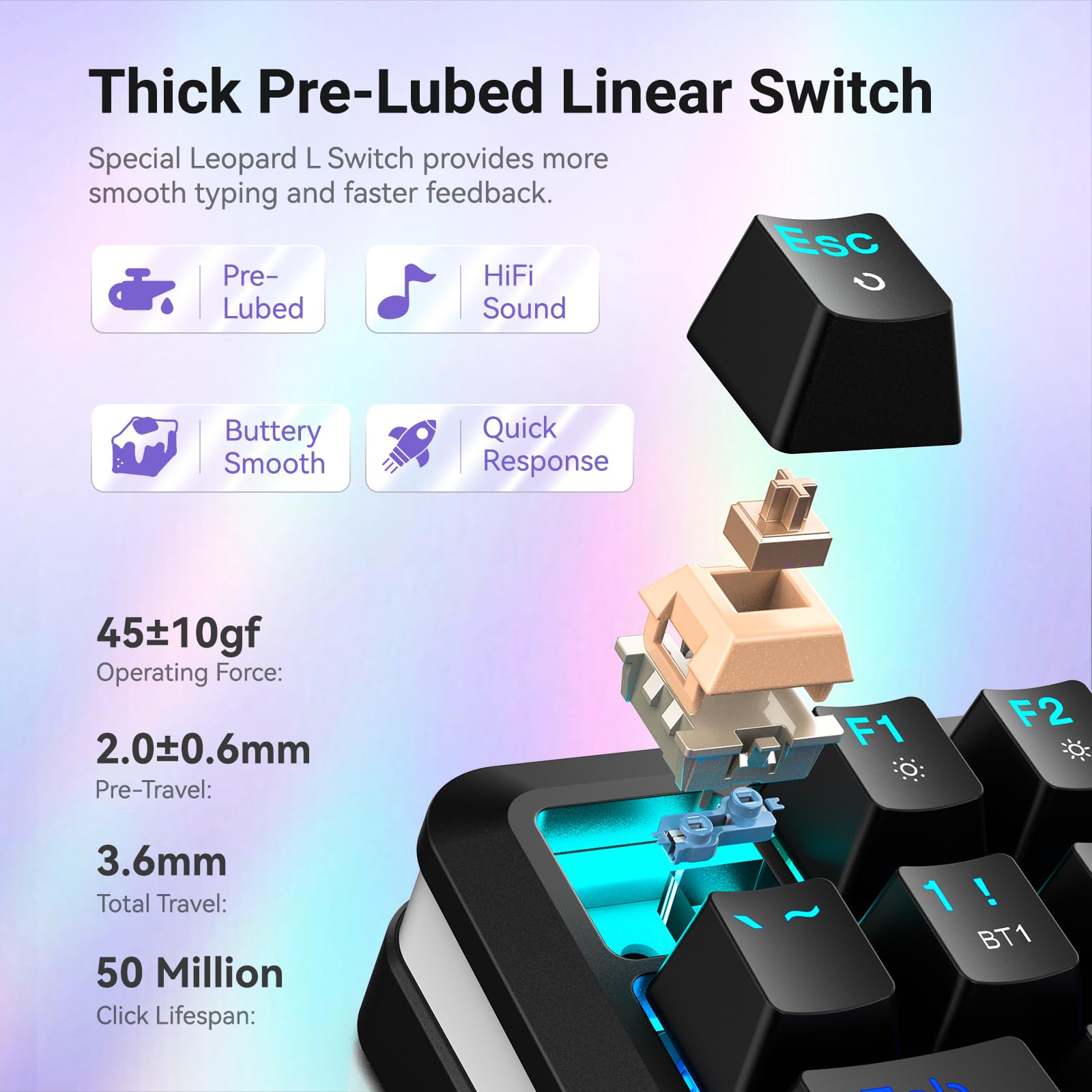 Foto 5 pulgar | Teclado Mecánico Inalámbrico Redragon K708 Pro Gasket Rgb - Venta Internacional.