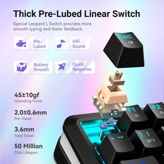 Foto 4 | Teclado Mecánico Inalámbrico Redragon K708 Pro Gasket Rgb - Venta Internacional.