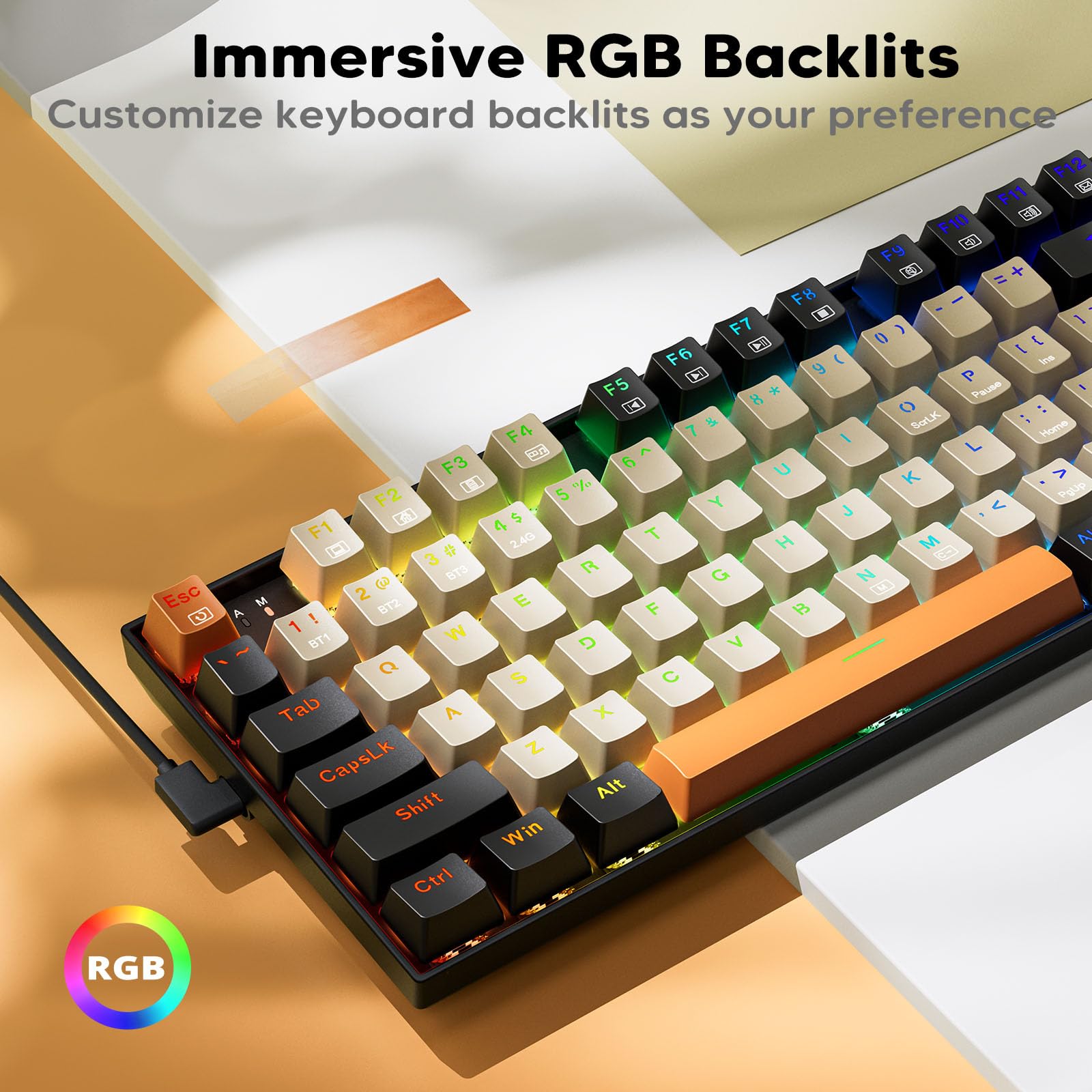 Foto 4 | Teclado Mecánico Para Juegos Redragon K636clo Rgb Retroiluminado - Venta Internacional.