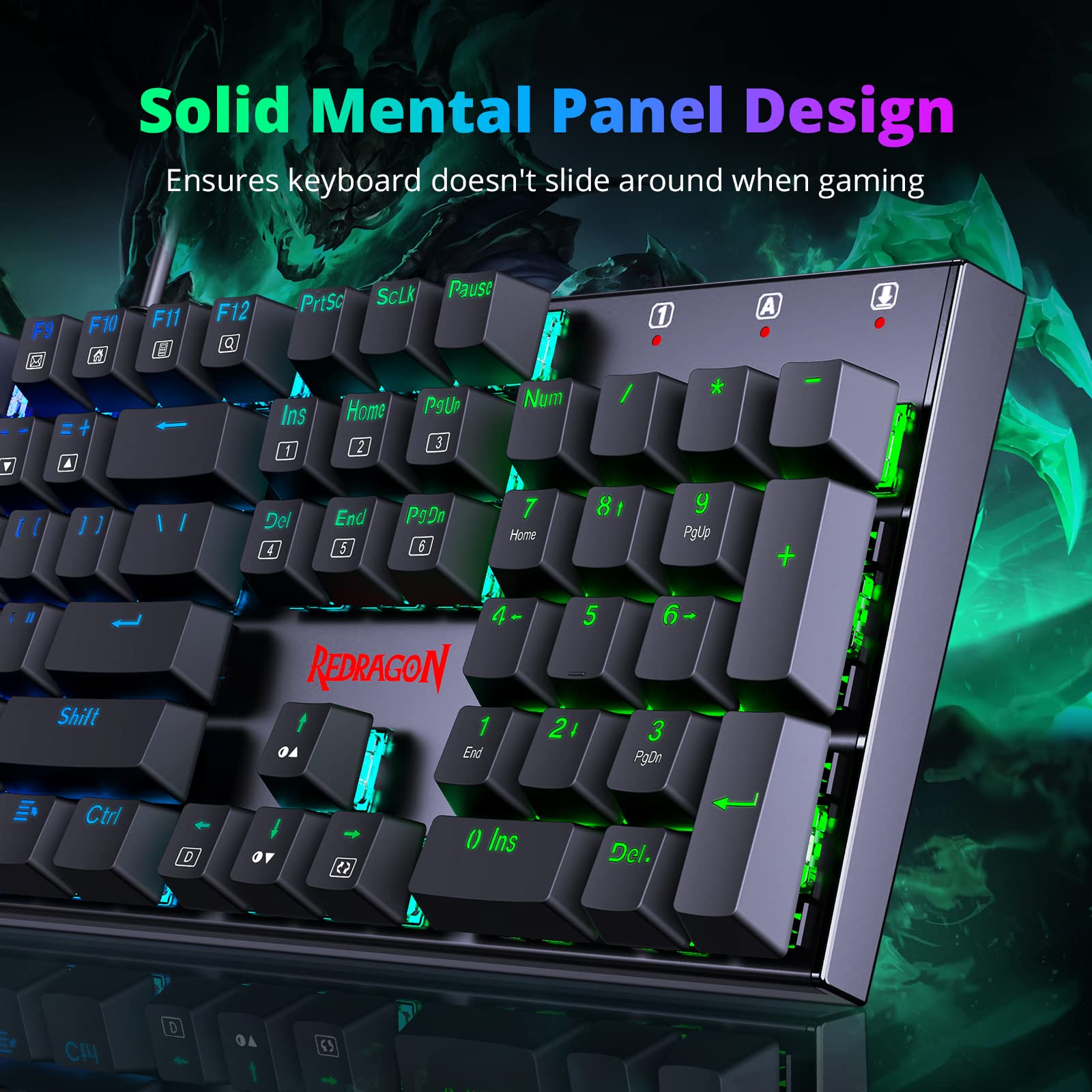 Foto 7 pulgar | Teclado Mecánico Para Juegos Redragon K565 Rgb Retroiluminado Negro - Venta Internacional.