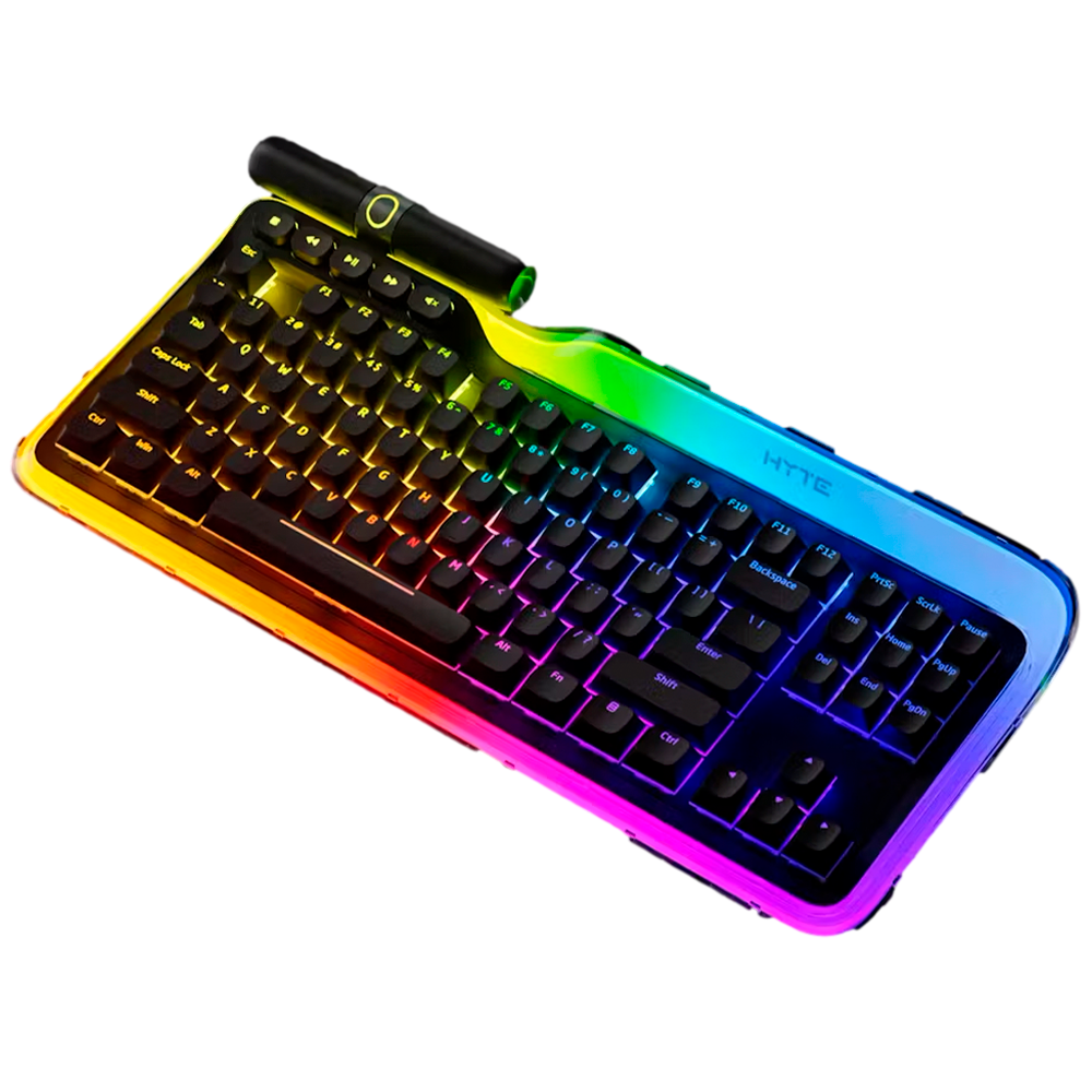 Foto 2 pulgar | Teclado Hyte Keeb Tkl Swtich Lavanda Rgb Rodillos Magneticos Negro Kb-hyte-keeb