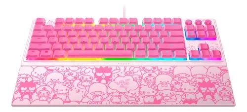 Foto 1 | Teclado Alambrico Razer Ornata V3 Tenkeyless Hello Kitty And Friends Rosa
