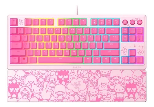 Foto 3 | Teclado Alambrico Razer Ornata V3 Tenkeyless Hello Kitty And Friends Rosa
