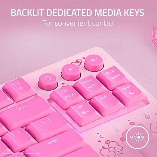 Foto 5 | Teclado Alambrico Razer Ornata V3 Tenkeyless Hello Kitty And Friends Rosa