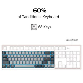 Foto 3 | Teclado Mecánico Para Juegos Magegee Mk-box 68 Teclas Blue Switch - Venta Internacional.