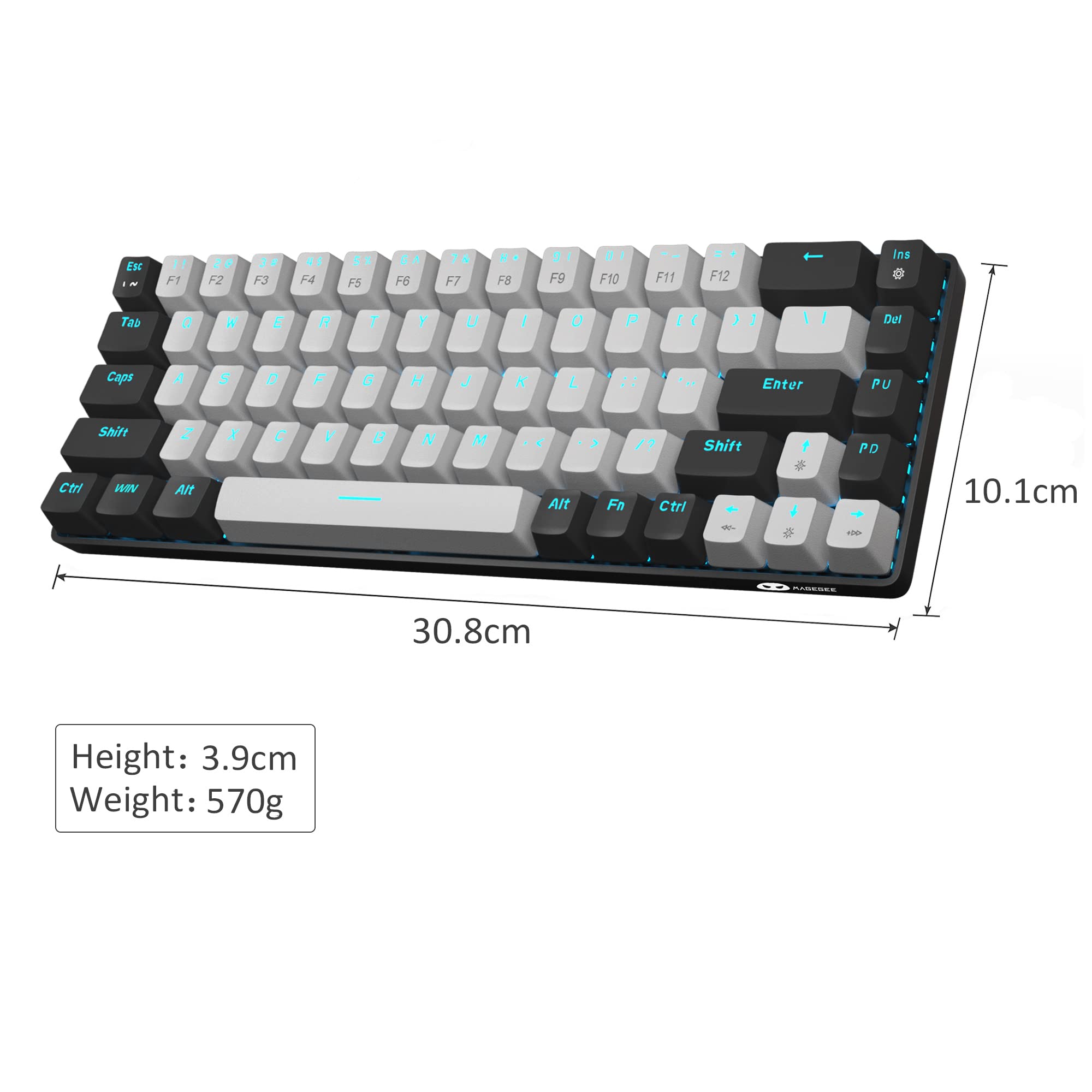 Foto 7 | Teclado Mecánico Para Juegos Magegee Mk-box 68 Teclas Blue Switch - Venta Internacional.