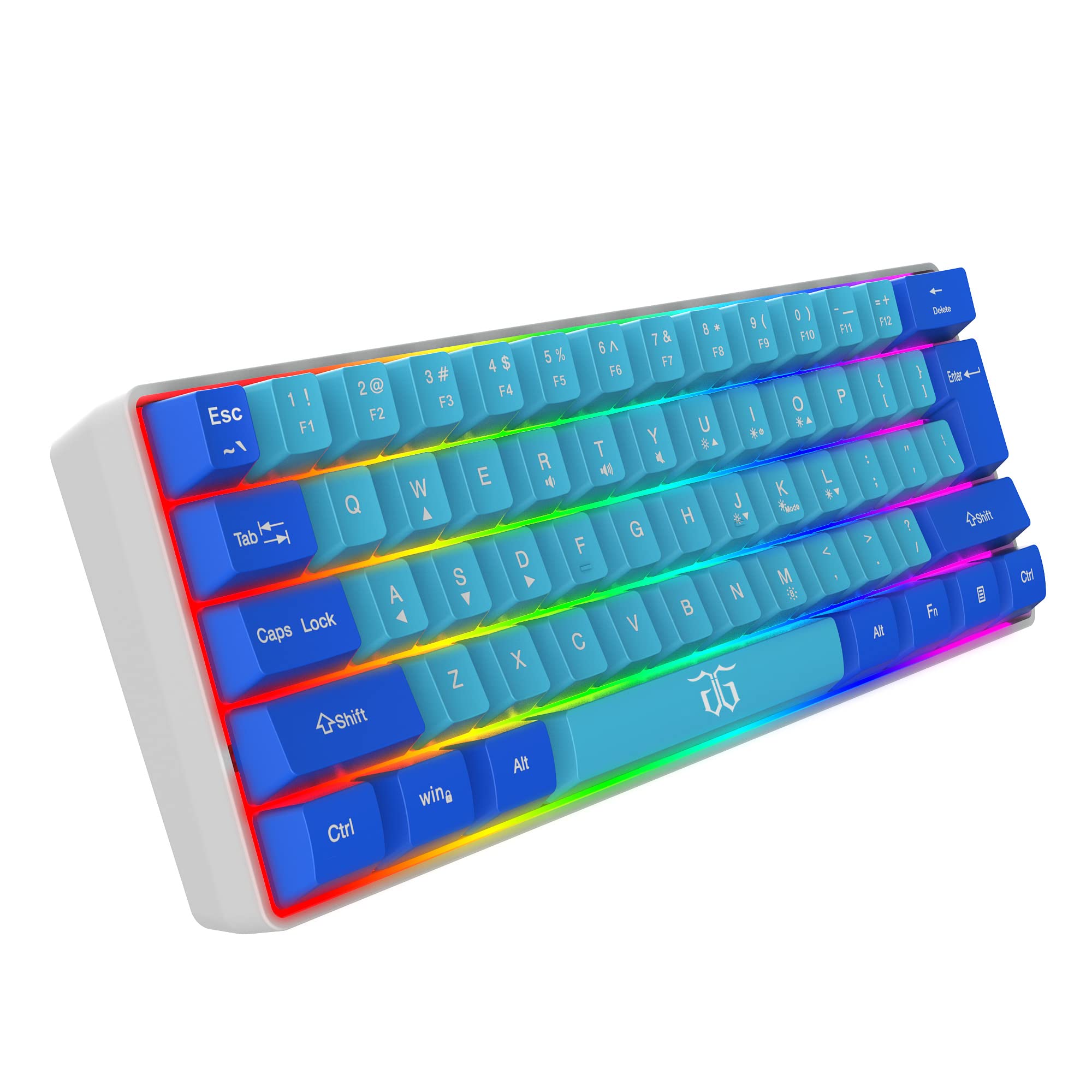 Foto 2 pulgar | Teclado Para Juegos Snpurdiri Con 60% De Cable Rgb Ultracompact Mini - Venta Internacional.