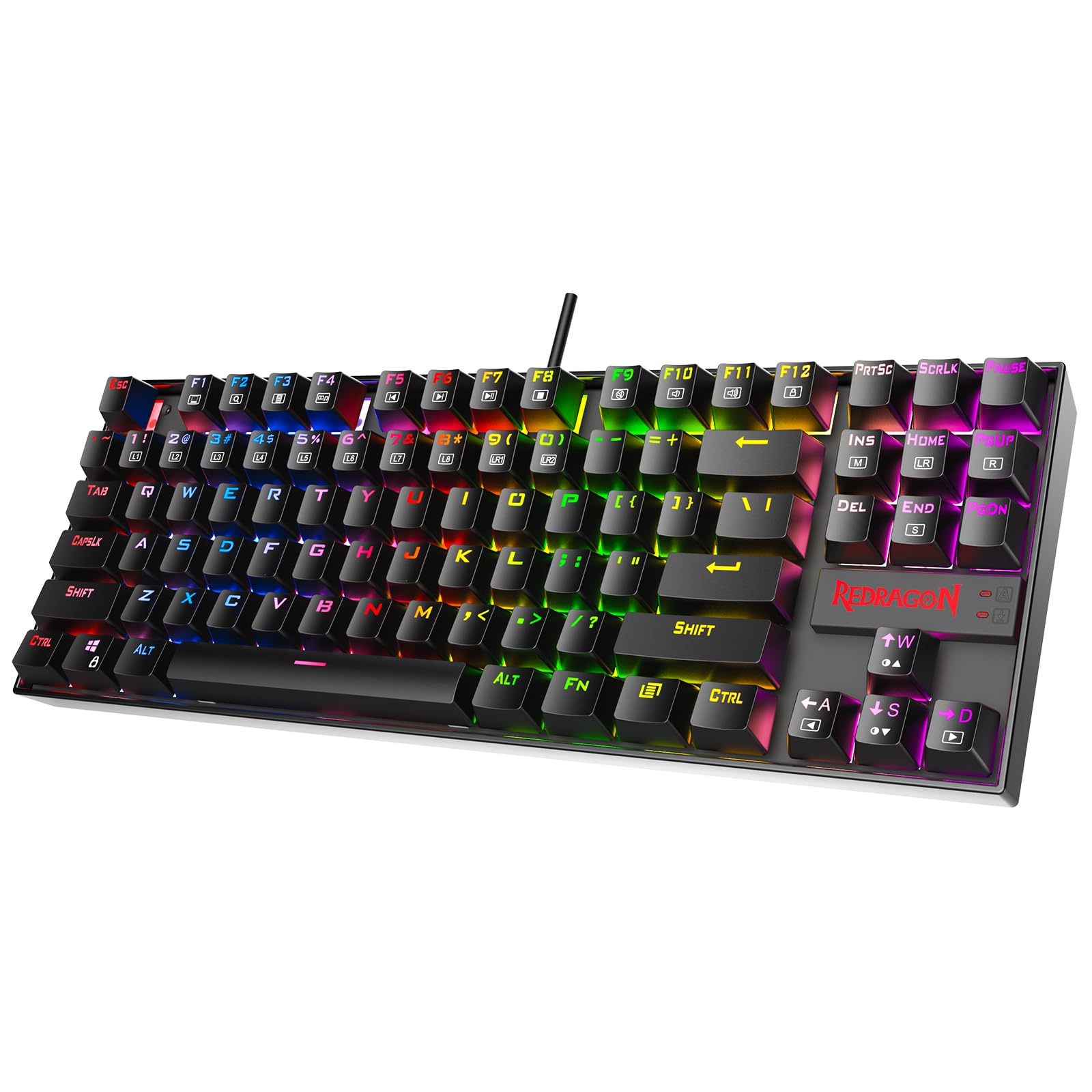 Teclado Mecánico Para Juegos Redragon K552 87 Teclas Con Retroiluminación Rgb - Venta Internacional.