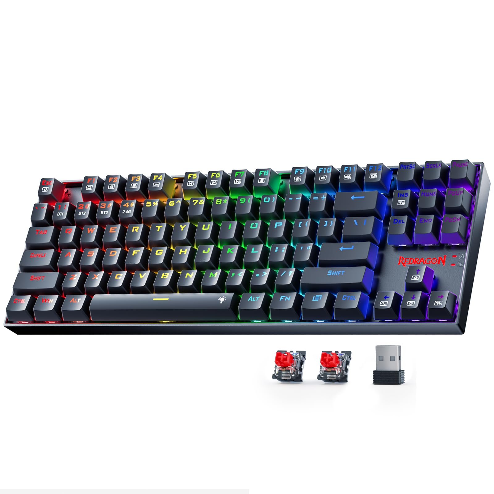 Foto 1 | Teclado Inalámbrico Para Juegos Redragon K552-krs Con Retroiluminación - Venta Internacional.
