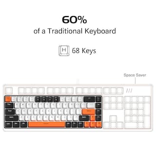 Foto 2 | Teclado Mecánico Para Juegos Magegee Mk-box 68 Teclas Con Interruptor Rojo - Venta Internacional.