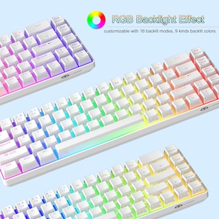 Foto 5 | Teclado Mecánico Para Juegos Magegee Portable Con Interruptor Rojo 60% Rgb - Venta Internacional.