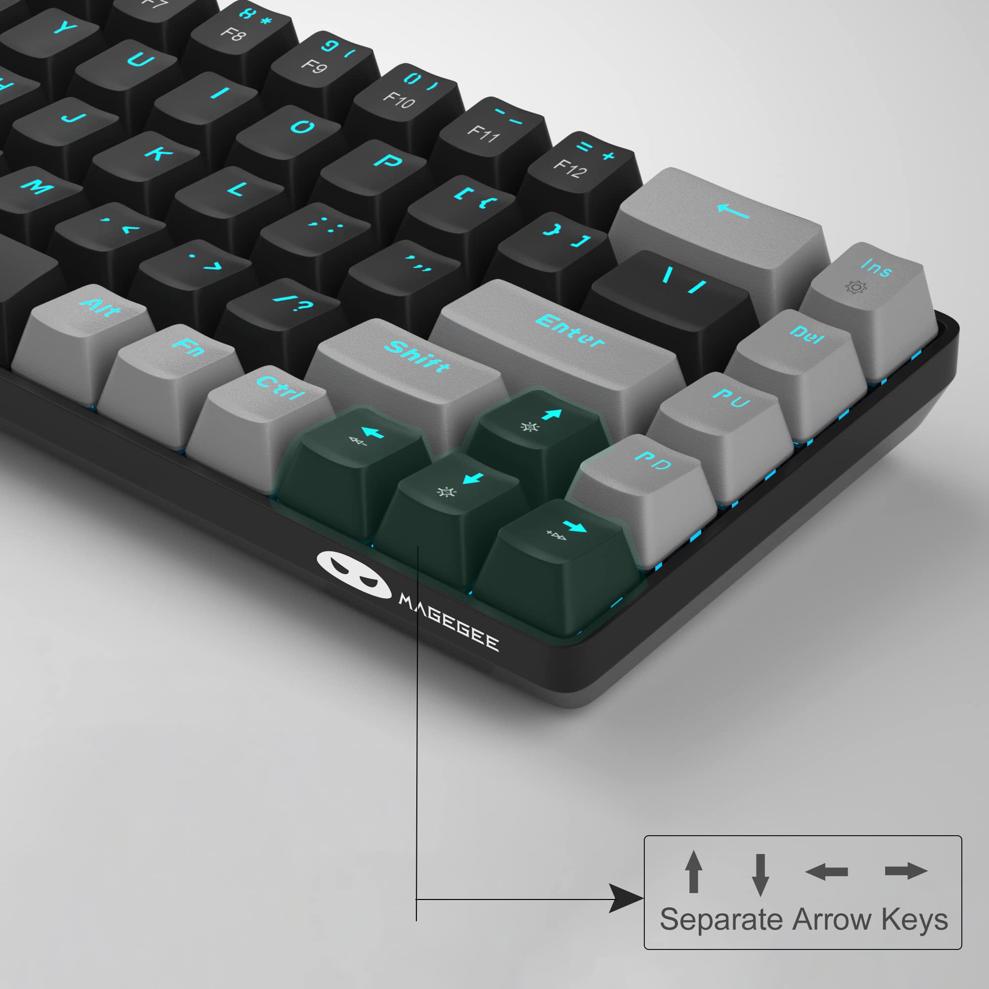 Foto 3 | Teclado Mecánico Para Juegos Magegee Mk-box 68 Teclas Negro/gris - Venta Internacional.
