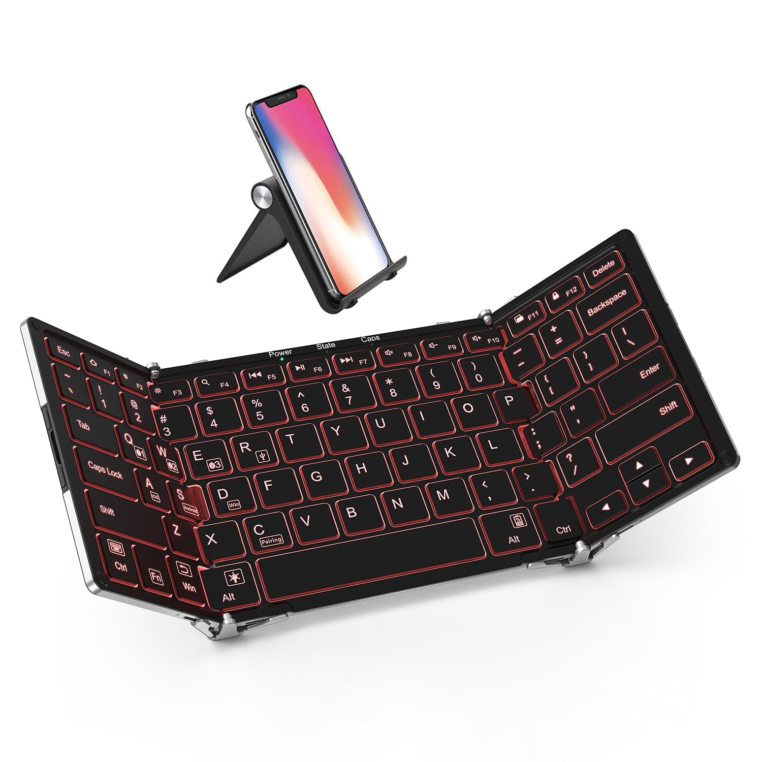 Foto 1 | Teclado Plegable Iclever Bk05 Inalámbrico Con Luz De Fondo - Venta Internacional.