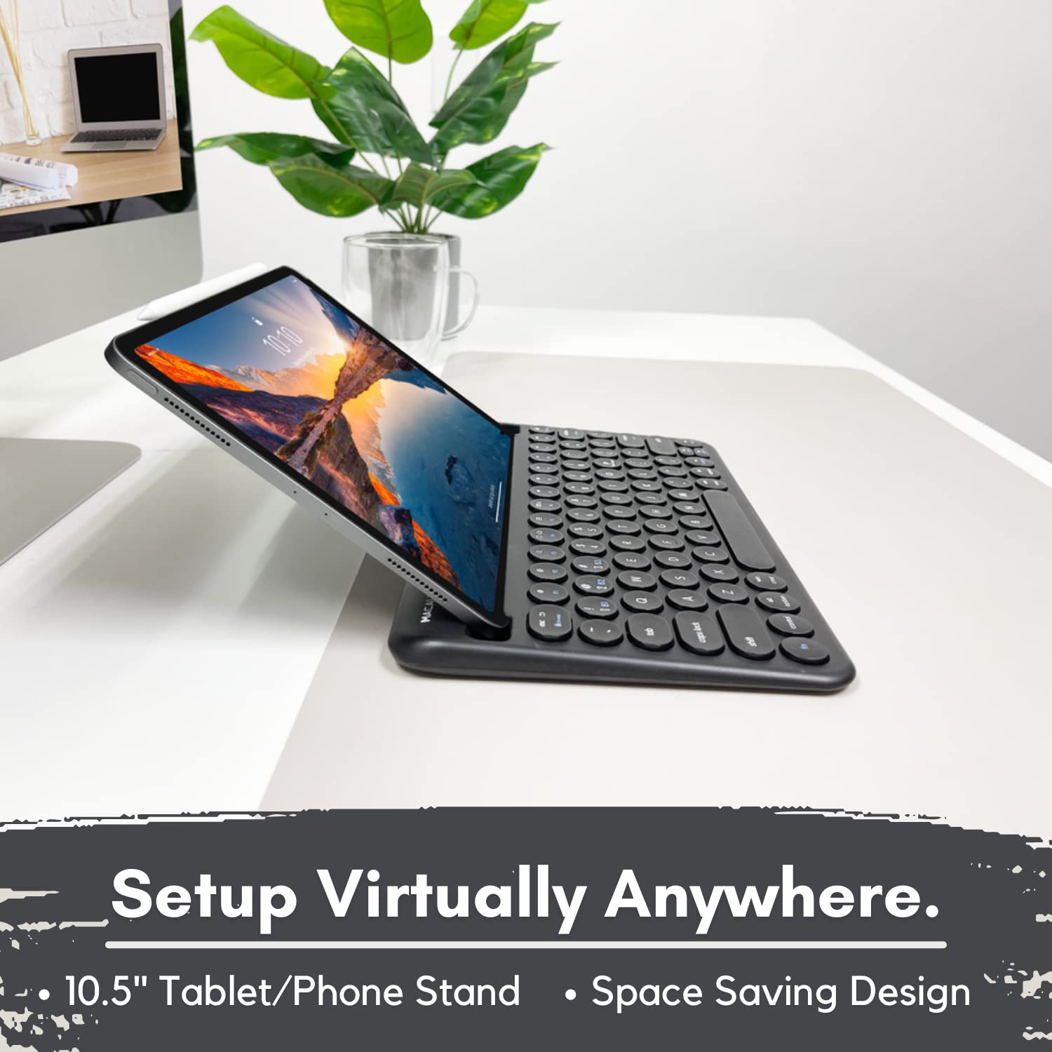 Foto 5 pulgar | Teclado Bluetooth Macally Para Iphone Ipad Tablet - Venta Internacional.