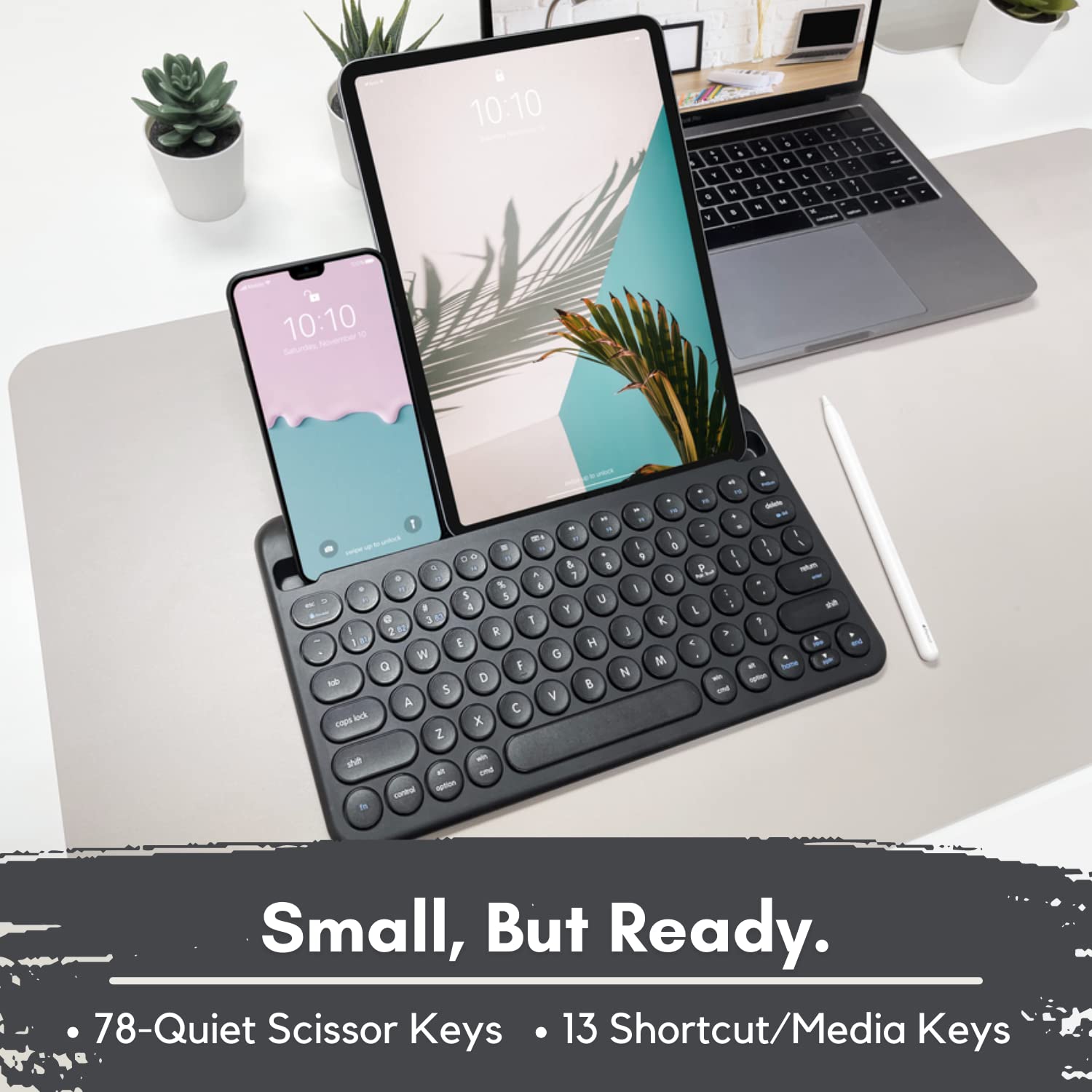 Foto 7 pulgar | Teclado Bluetooth Macally Para Iphone Ipad Tablet - Venta Internacional.