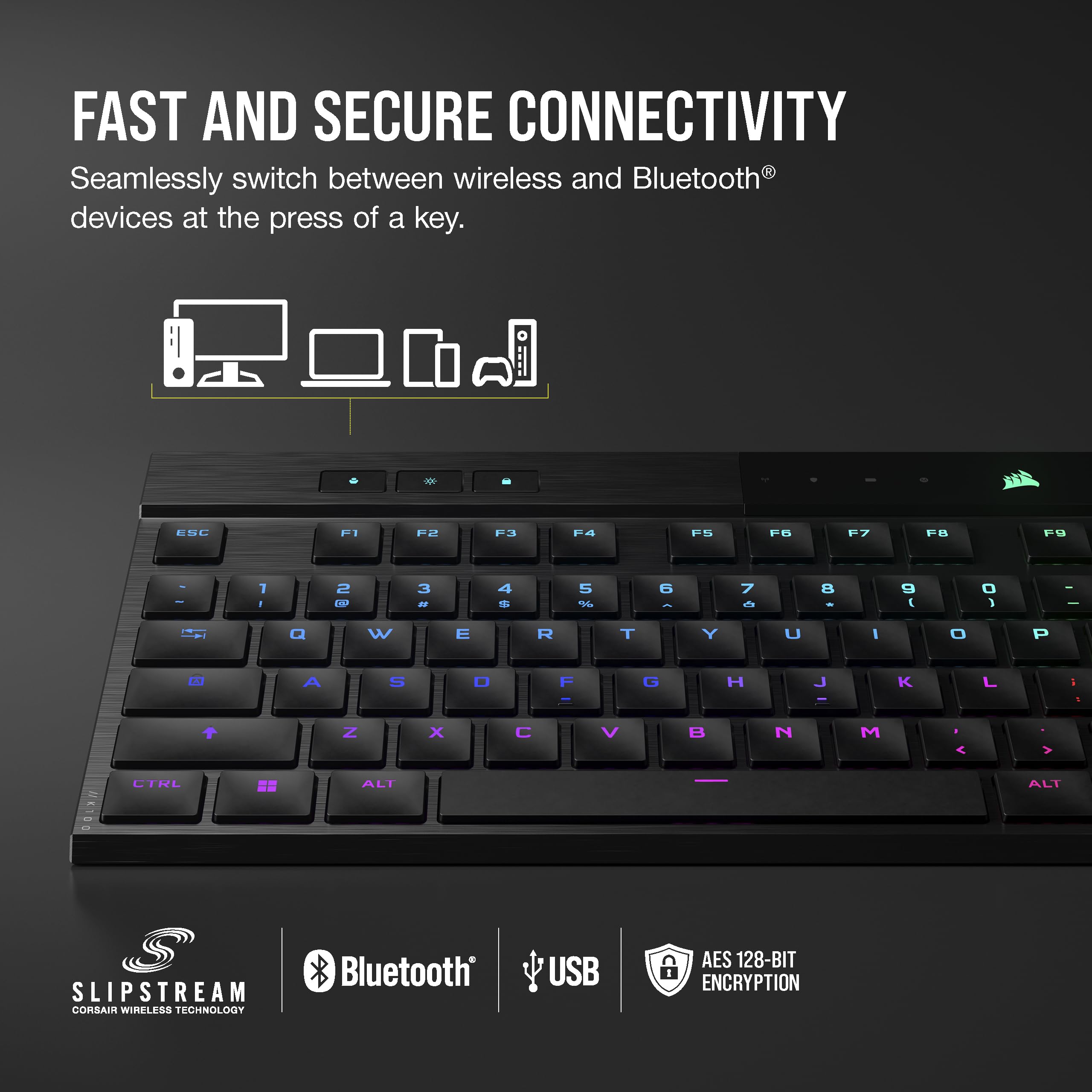 Foto 4 pulgar | Teclado Mecánico Rgb Inalámbrico Corsair K100 Air Para Juegos - Venta Internacional.