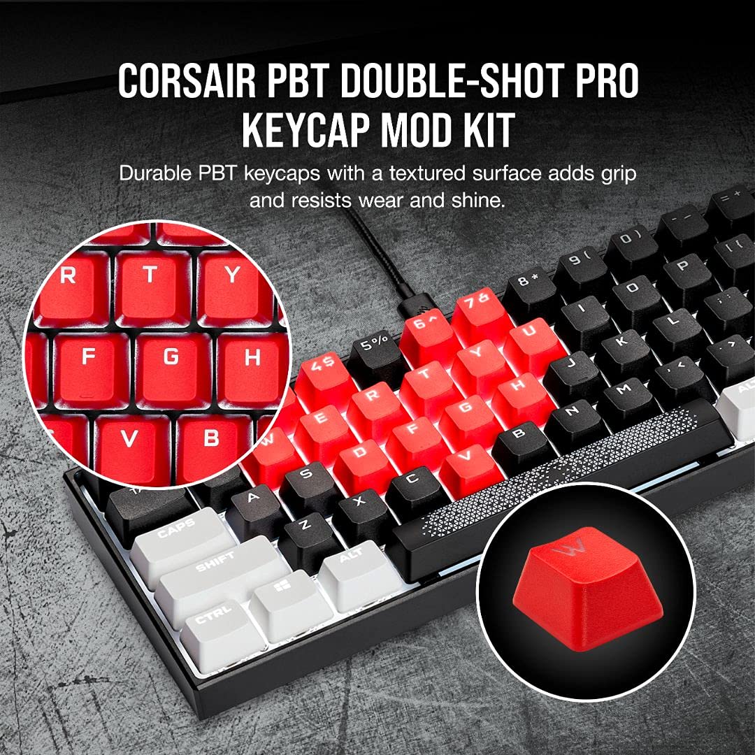 Foto 3 pulgar | Kit de Teclado Corsair PBT Double-shot Pro Origin Red - Venta Internacional