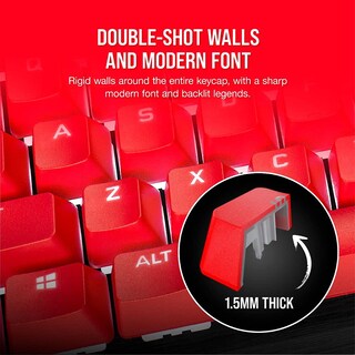 Foto 3 | Kit de Teclado Corsair PBT Double-shot Pro Origin Red - Venta Internacional