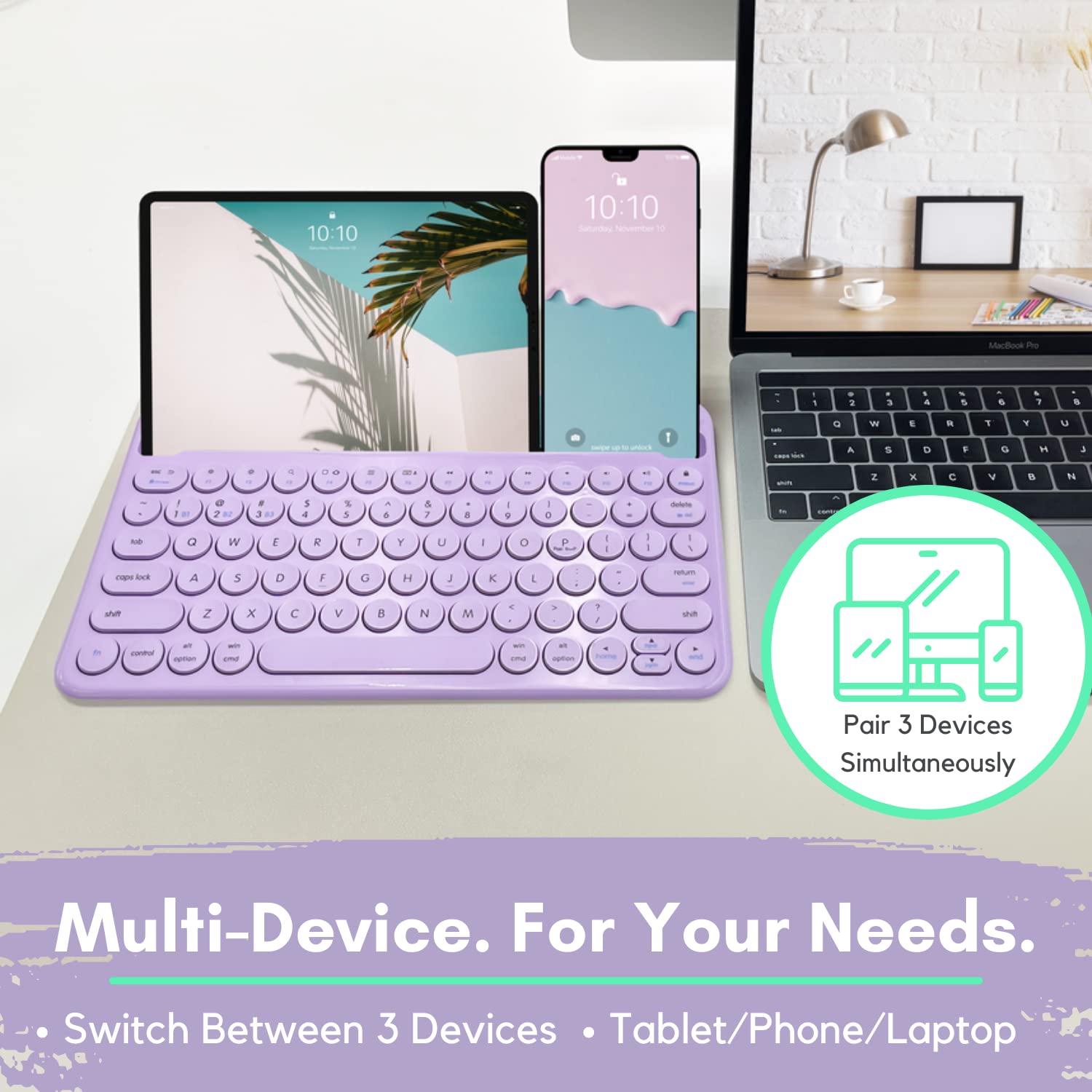 Foto 4 pulgar | Teclado Bluetooth Macally para iPhone y iPad Mini/Air/Pro  - Venta Internacional