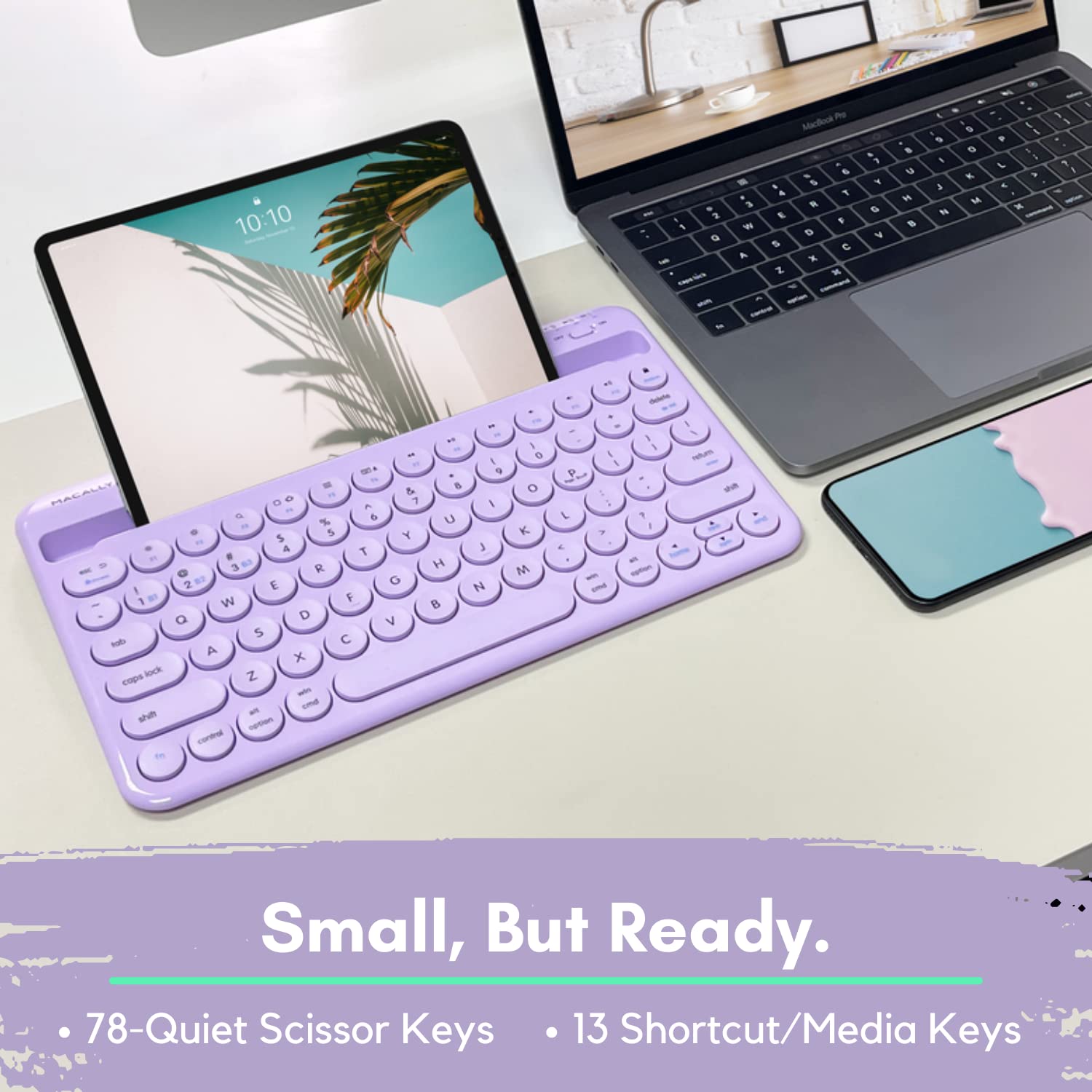 Foto 8 pulgar | Teclado Bluetooth Macally para iPhone y iPad Mini/Air/Pro  - Venta Internacional