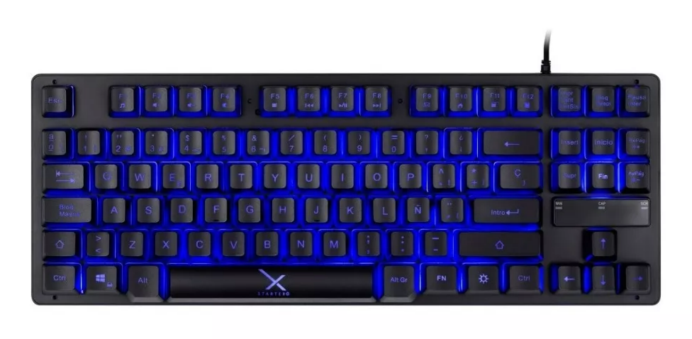 Foto 5 pulgar | Teclado Gamer Xzeal Xst-300 Qwerty Español Negro Con Luz 3 Colores