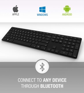 Foto 3 | Teclado Delgado Inalámbrico Retroiluminado Matias Fk416pcbtl Para Pc - Venta Internacional.