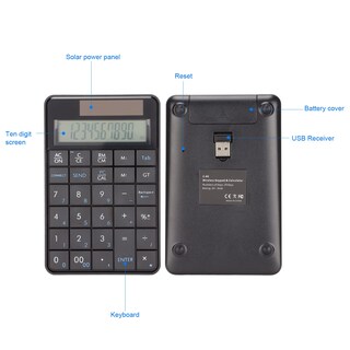 Foto 4 | Calculadora Numérica Ashata, 29 Teclas, Usb De 2,4 Ghz Con Pantalla - Venta Internacional.