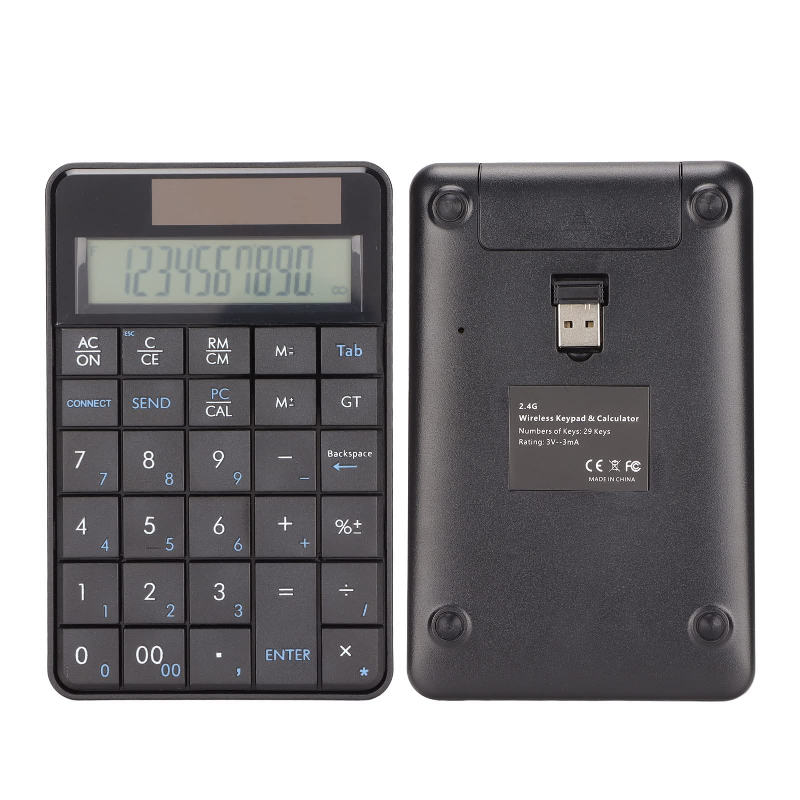 Foto 6 pulgar | Calculadora Numérica Ashata, 29 Teclas, Usb De 2,4 Ghz Con Pantalla - Venta Internacional.