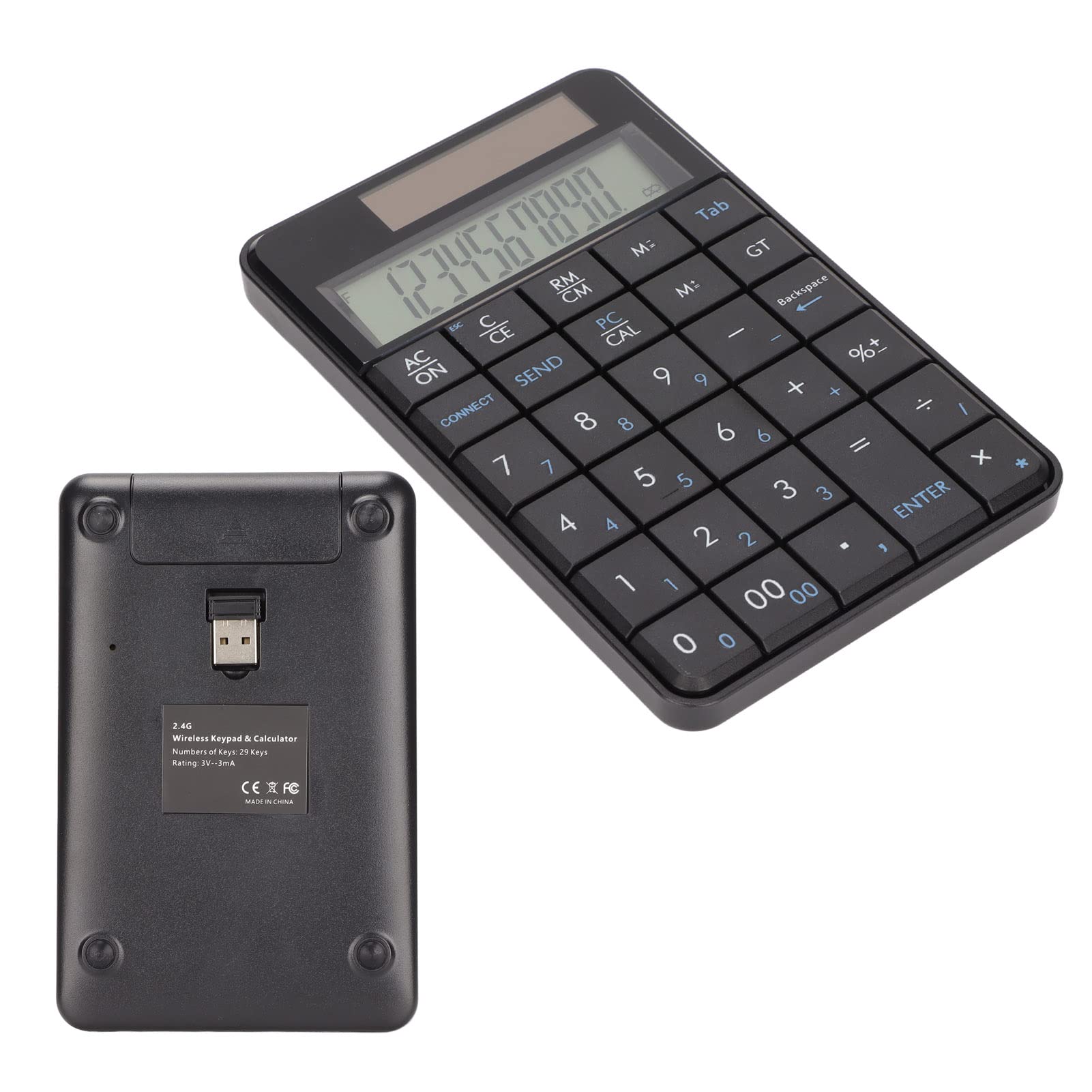 Foto 8 pulgar | Calculadora Numérica Ashata, 29 Teclas, Usb De 2,4 Ghz Con Pantalla - Venta Internacional.